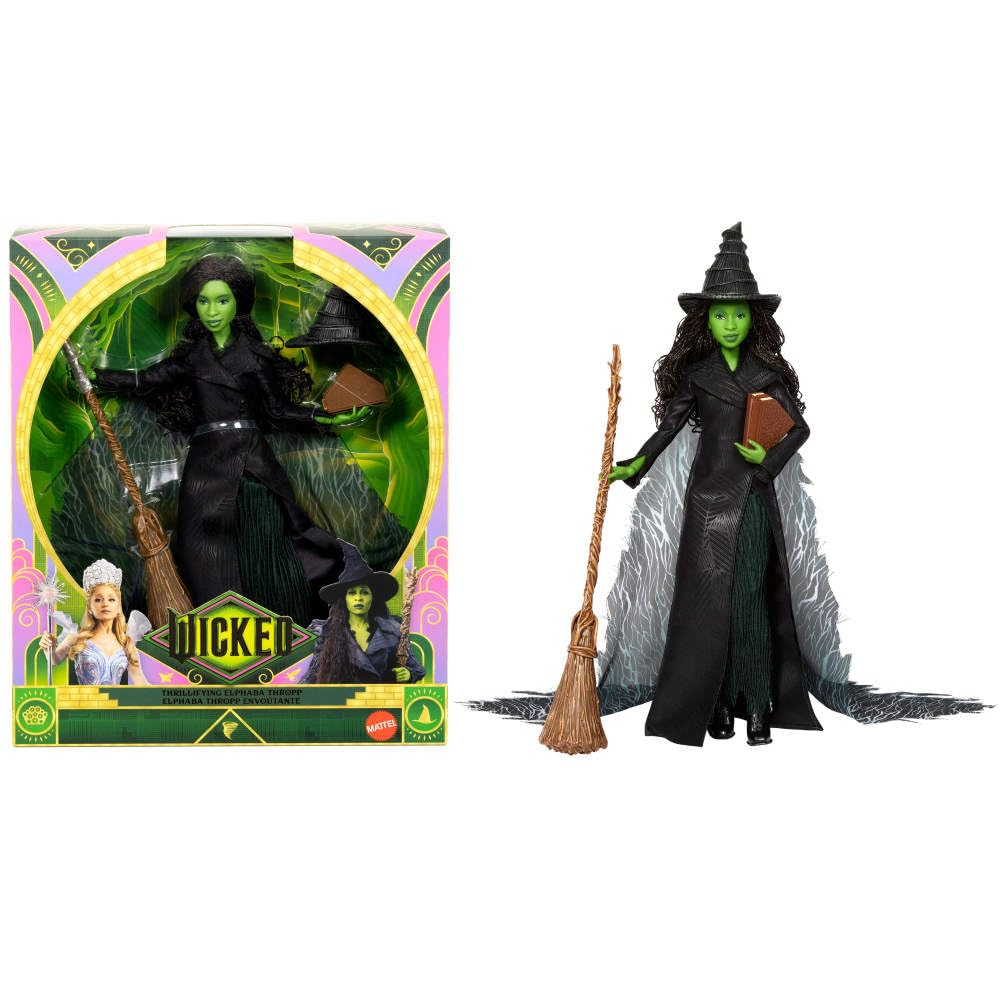 Mattel Wicked: For Good Deluxe Elphaba Fashion Doll – Removable Outfit & 4 Accessories (Inspired by Universal Pictures)