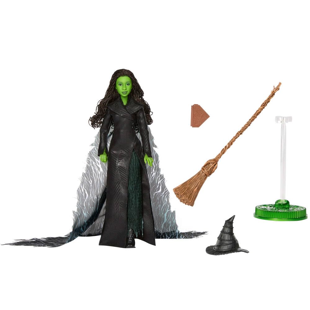 Mattel Wicked: For Good Deluxe Elphaba Fashion Doll – Removable Outfit & 4 Accessories (Inspired by Universal Pictures)