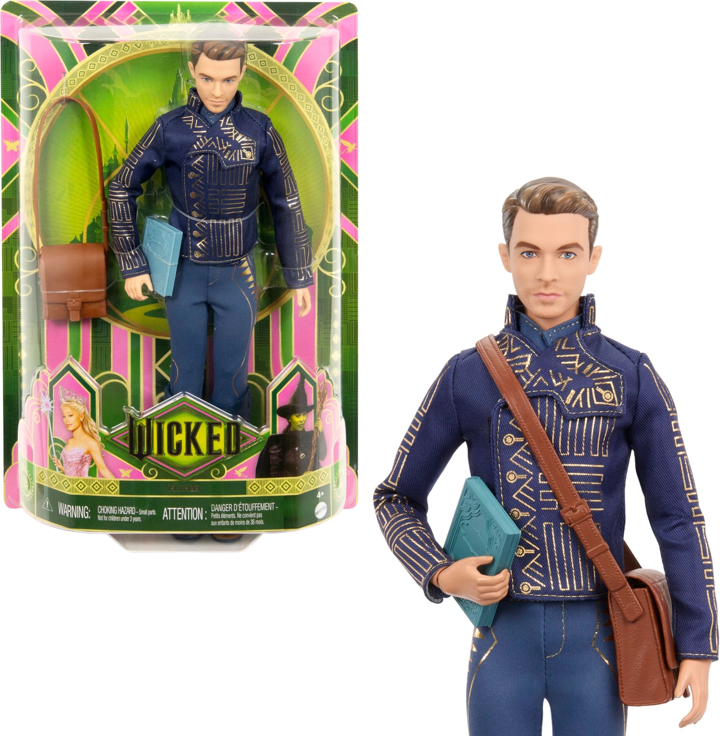 Mattel Wicked Fiyero Fashion Doll – 12-Inch with Removable Uniform & Accessories