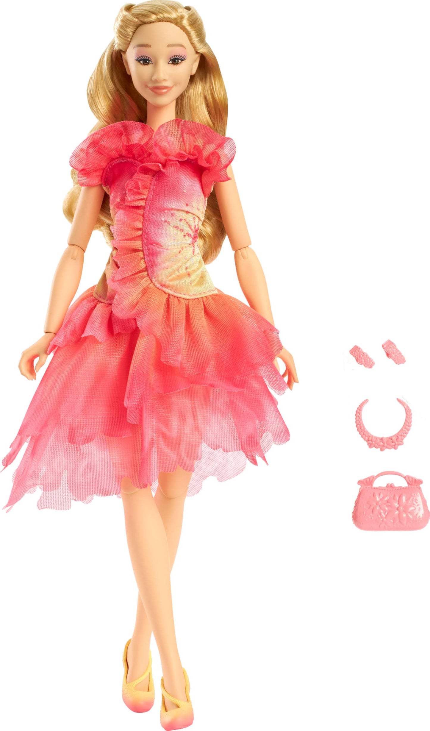 Mattel Wicked Glinda Fashion Doll – Poseable with Blonde Hair & Removable Ballroom Look