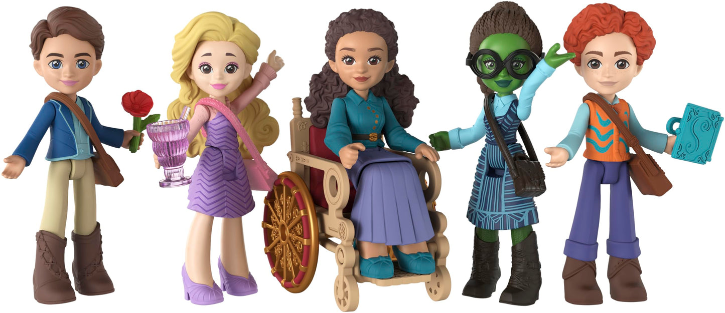Mattel Wicked Students of Shiz Multipack — 5 Signature Dolls with 9 Storytelling Accessories