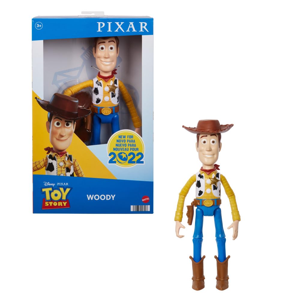 Mattel Toy Story Woody Large 12.25-Inch Posable Action Figure with Removable Hat