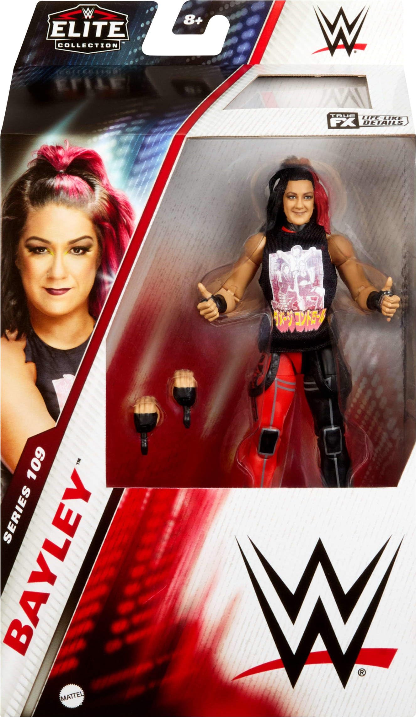 Mattel WWE Elite Bayley 6-Inch Action Figure – Series #109, 25 Points of Articulation & Swappable Hands