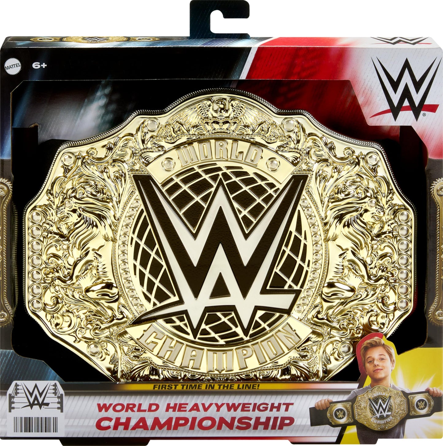 Mattel WWE Championship Belt – 3+ ft Leather-Like Kids Role-Play Title