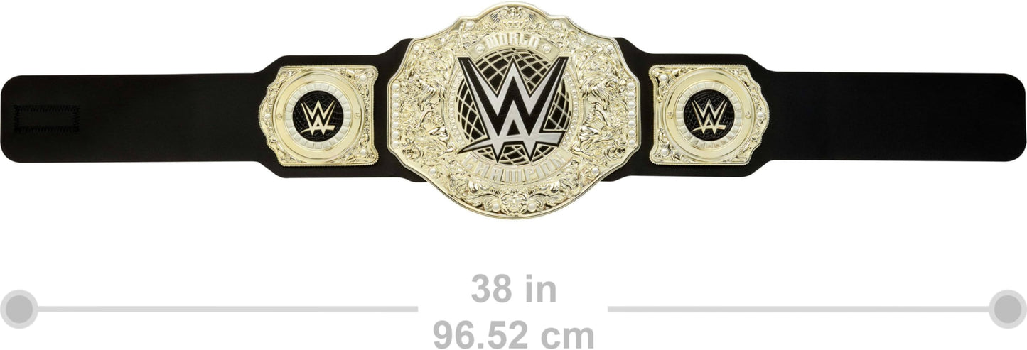 Mattel WWE Championship Belt – 3+ ft Leather-Like Kids Role-Play Title
