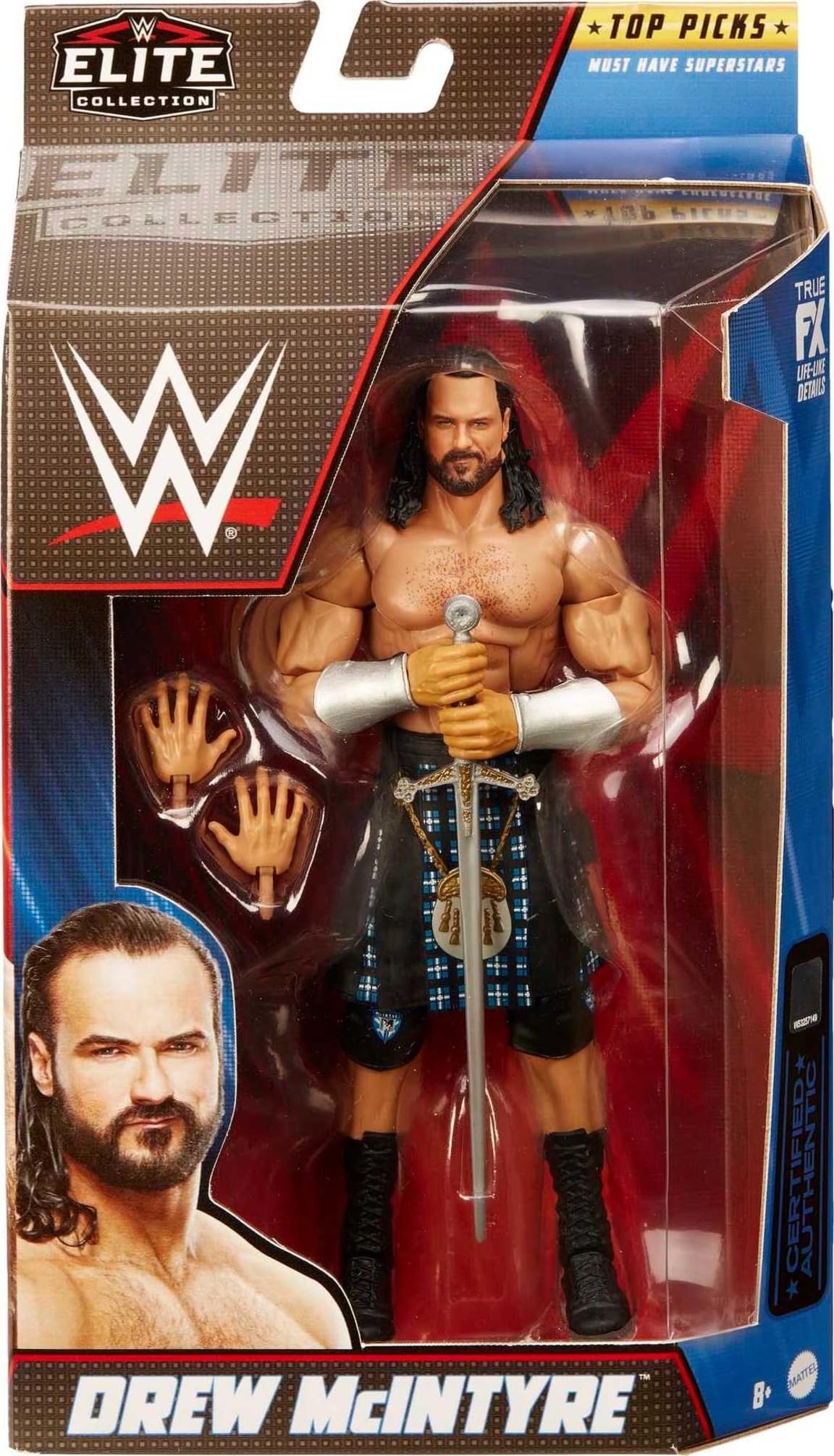 Mattel WWE Drew McIntyre Top Picks Elite 6-Inch Action Figure