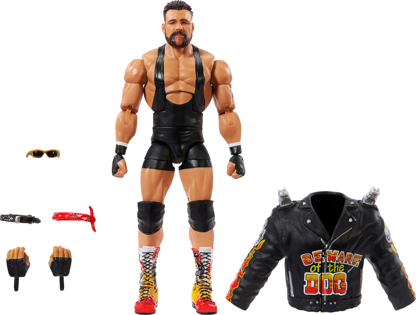 Mattel WWE Elite Rick Steiner 6-Inch Action Figure – 25 Points, Swappable Hands, Series 104
