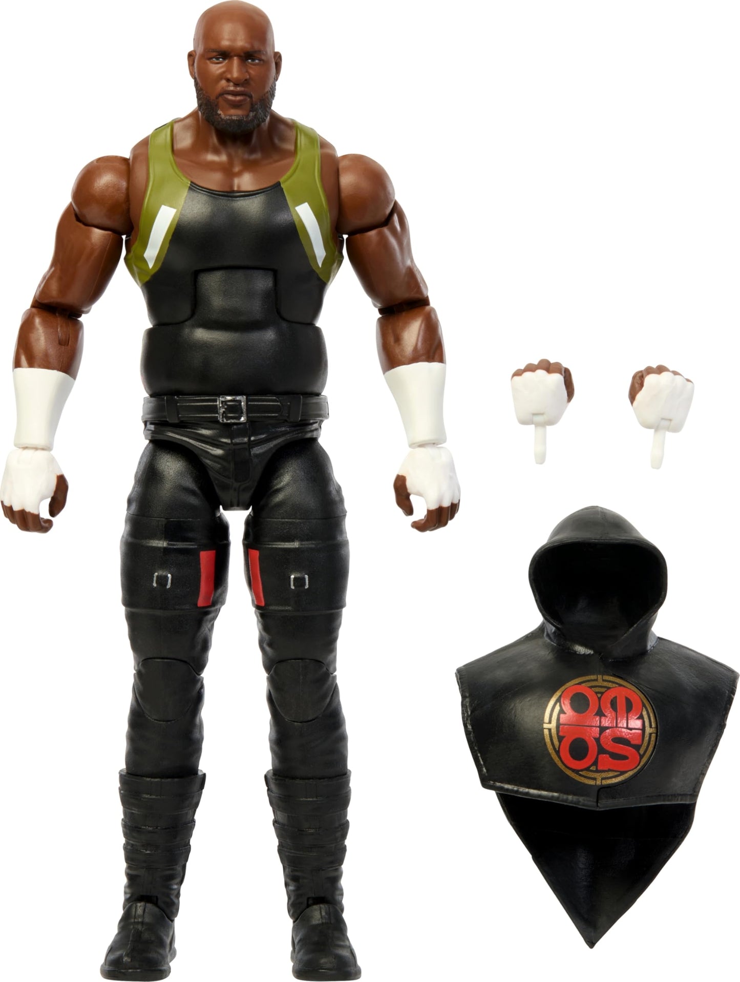 Mattel WWE Elite Series #108 Omos: 6-Inch Figure with 25 Points of Articulation, TrueFX & Swappable Hands