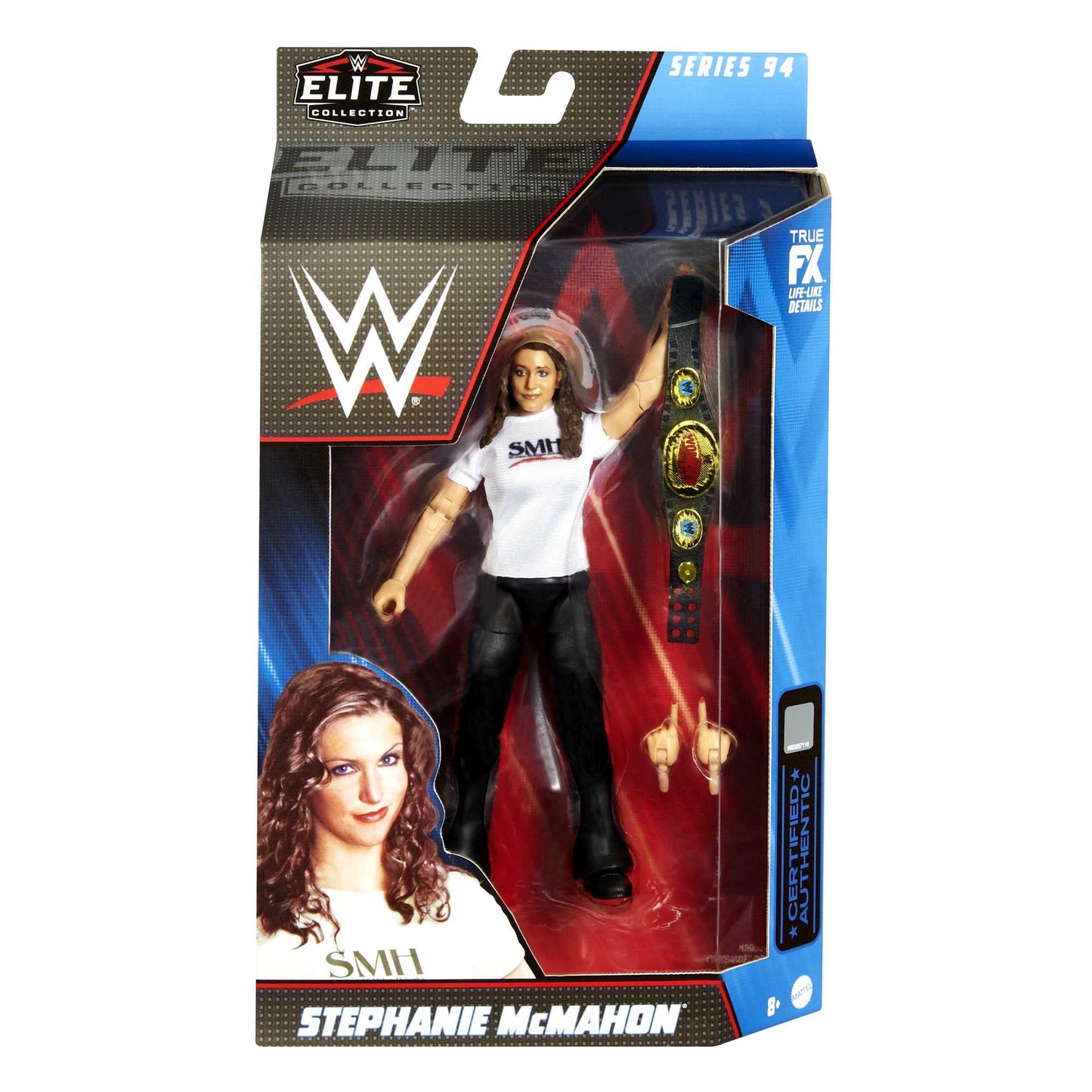Mattel WWE Elite Collection: Stephanie McMahon Figure – 6-Inch, 25-Point Articulation, Swappable Hands, Series 94