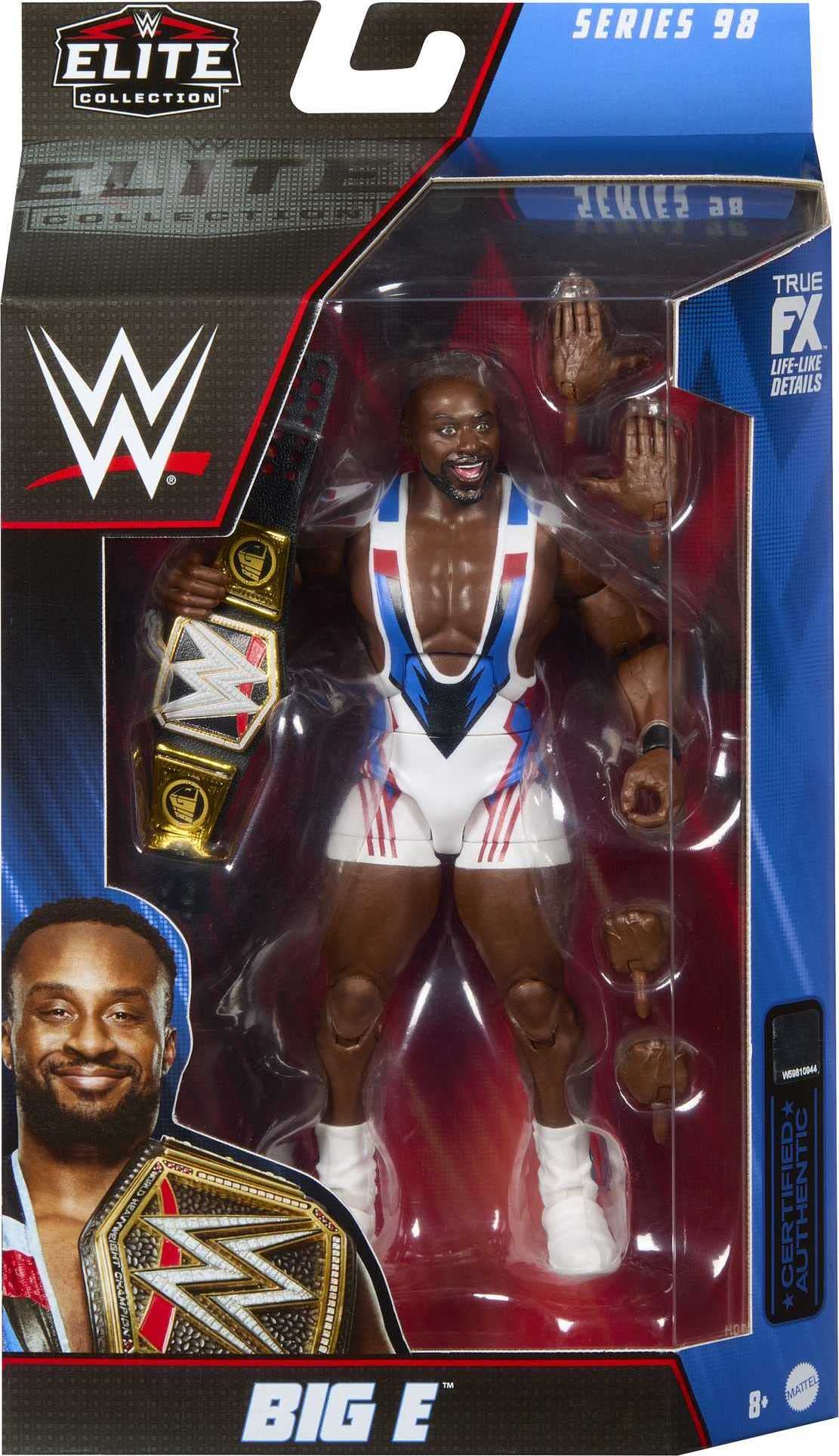 Mattel WWE Elite Series 98 Big E 6-Inch Action Figure – 25-Point Articulation & Swappable Hands