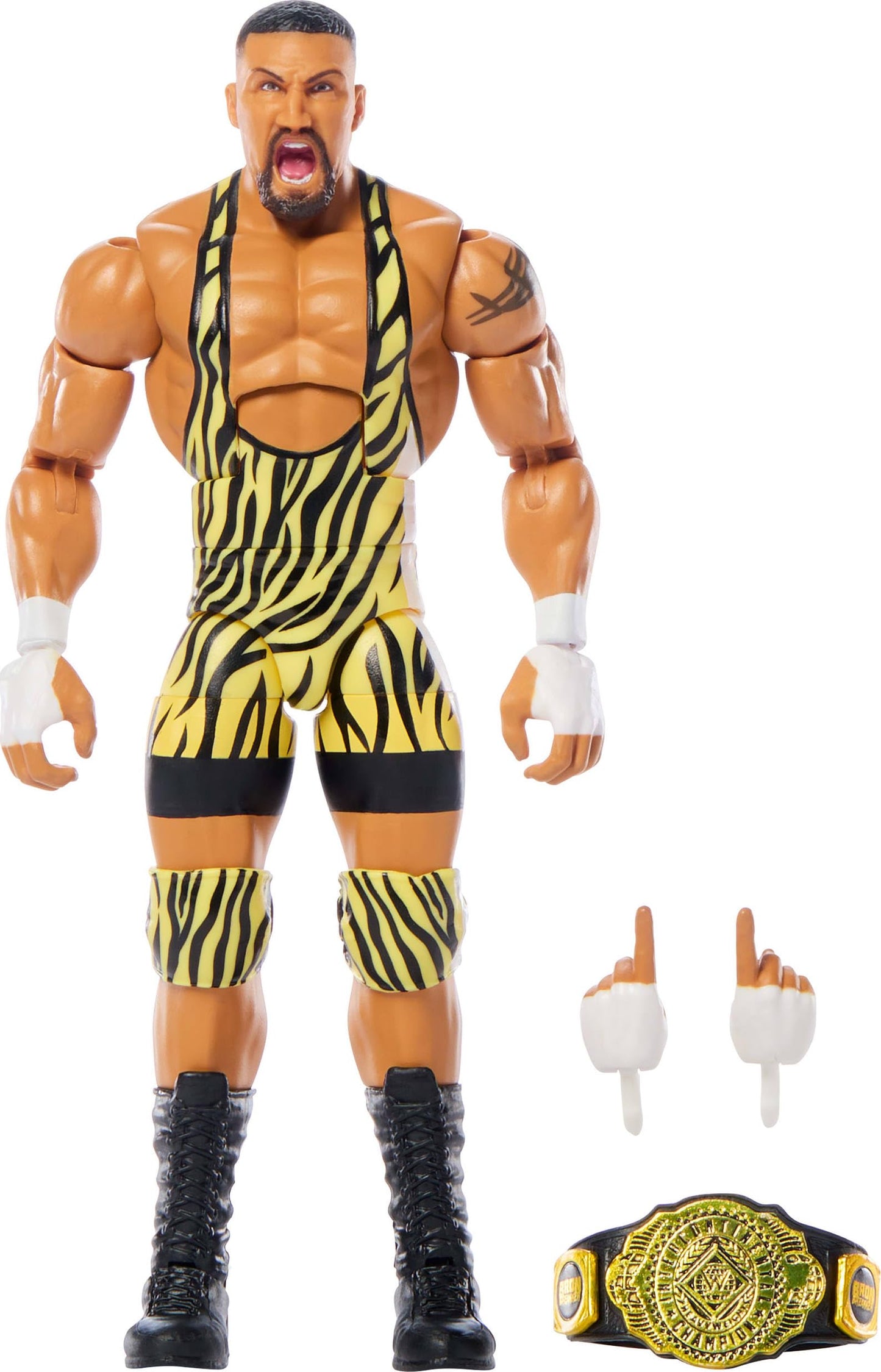 Mattel WWE Elite Bron Breaker 6-Inch Figure – 25 Points of Articulation & Swappable Hands