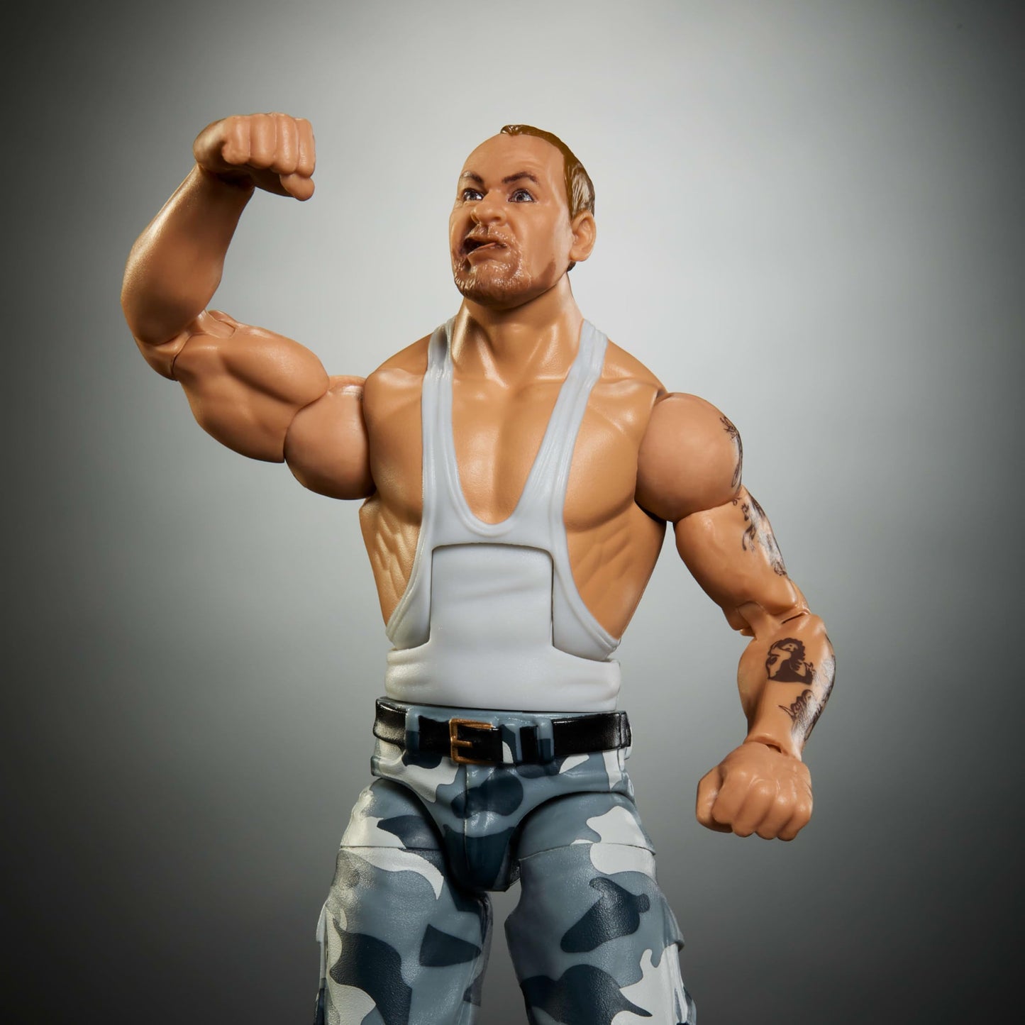 Mattel WWE Elite Collection Premium Live Event Luke Bushwhacker Action Figure + Build-A-Figure