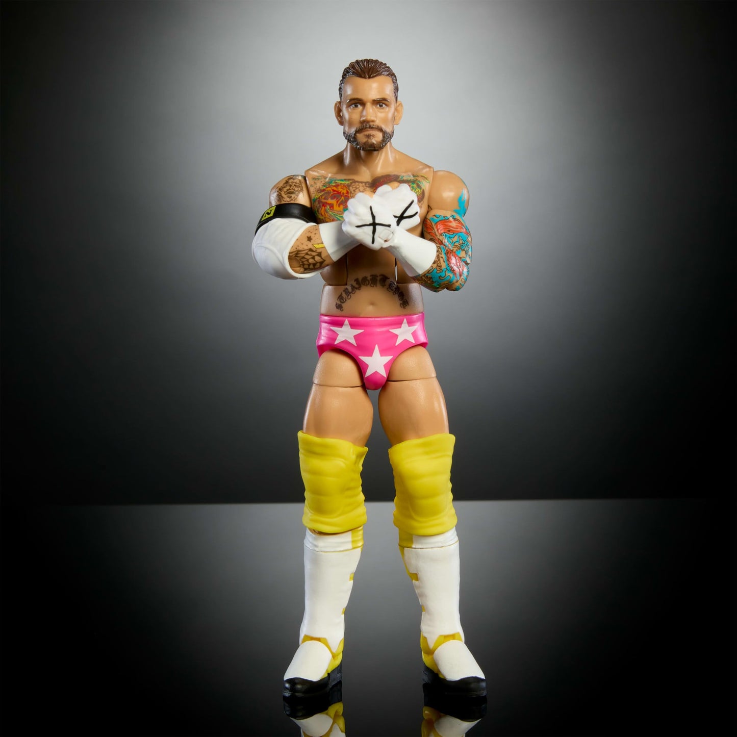 Mattel WWE Elite CM Punk Figure — 25-Point Articulation, Series 113