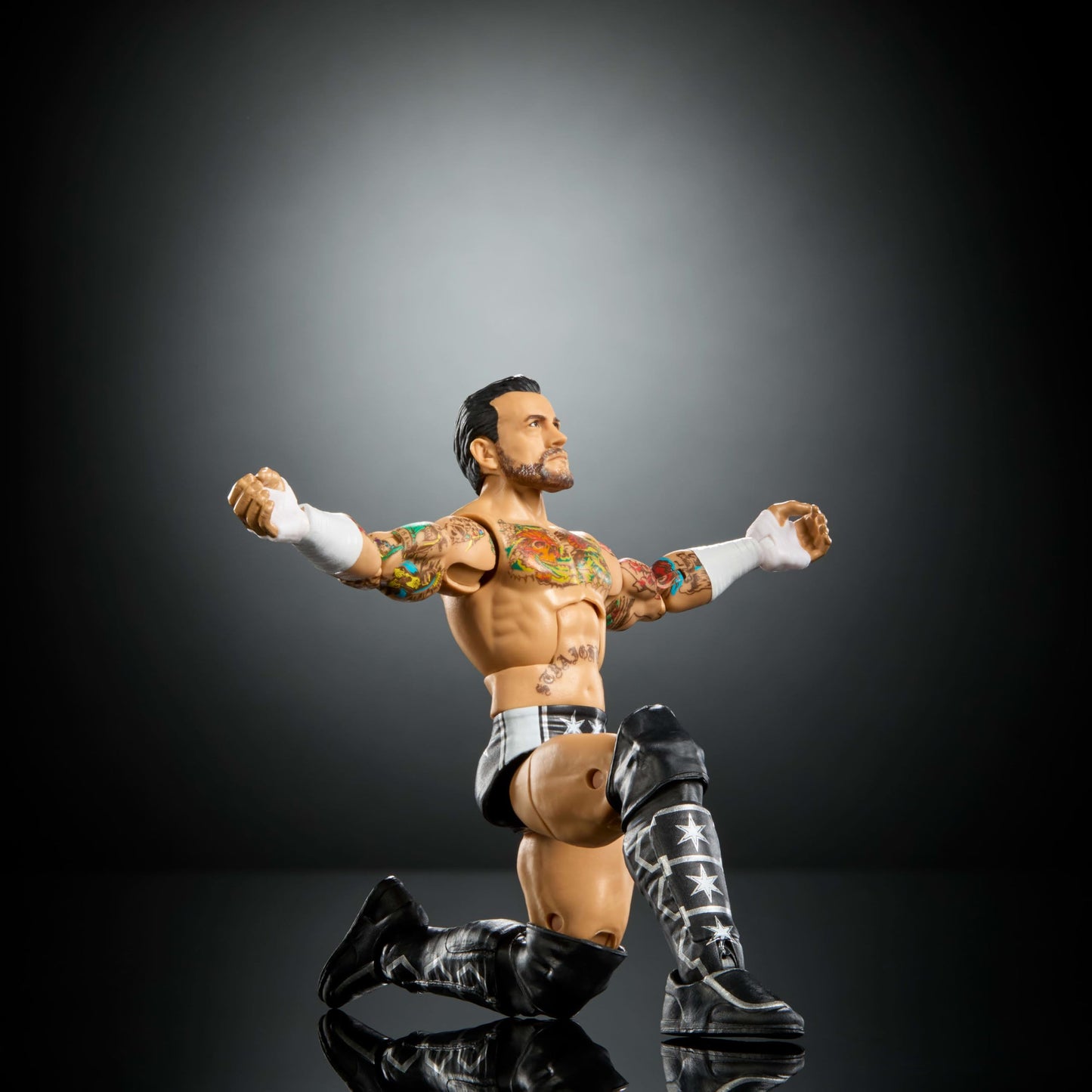 Mattel WWE Elite CM Punk Figure – 6-Inch Collectible with 25 Points of Articulation & Swappable Hands (Series 124)