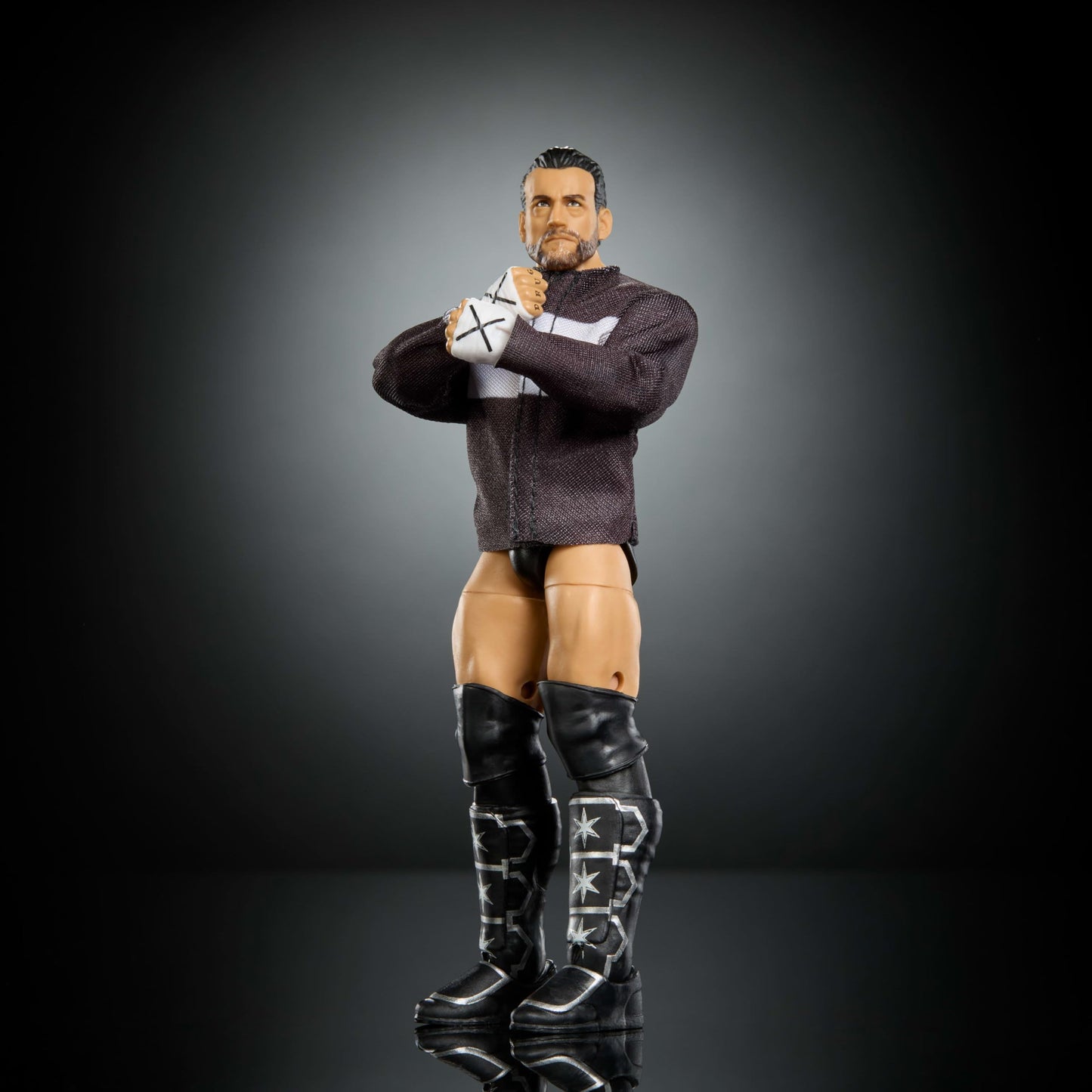 Mattel WWE Elite CM Punk Figure – 6-Inch Collectible with 25 Points of Articulation & Swappable Hands (Series 124)