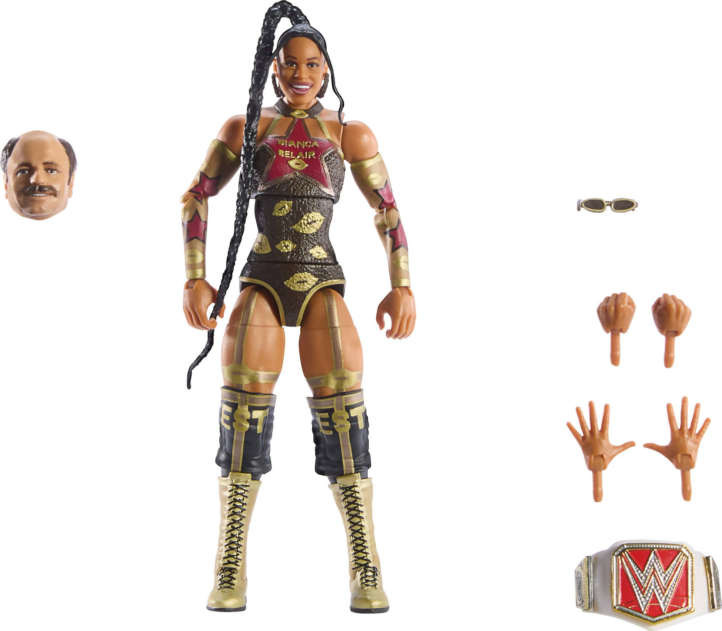 Mattel WWE Elite Collection Premium Live Event Bianca Belair Figure Set | WrestleMania Build-A-Figure Parts