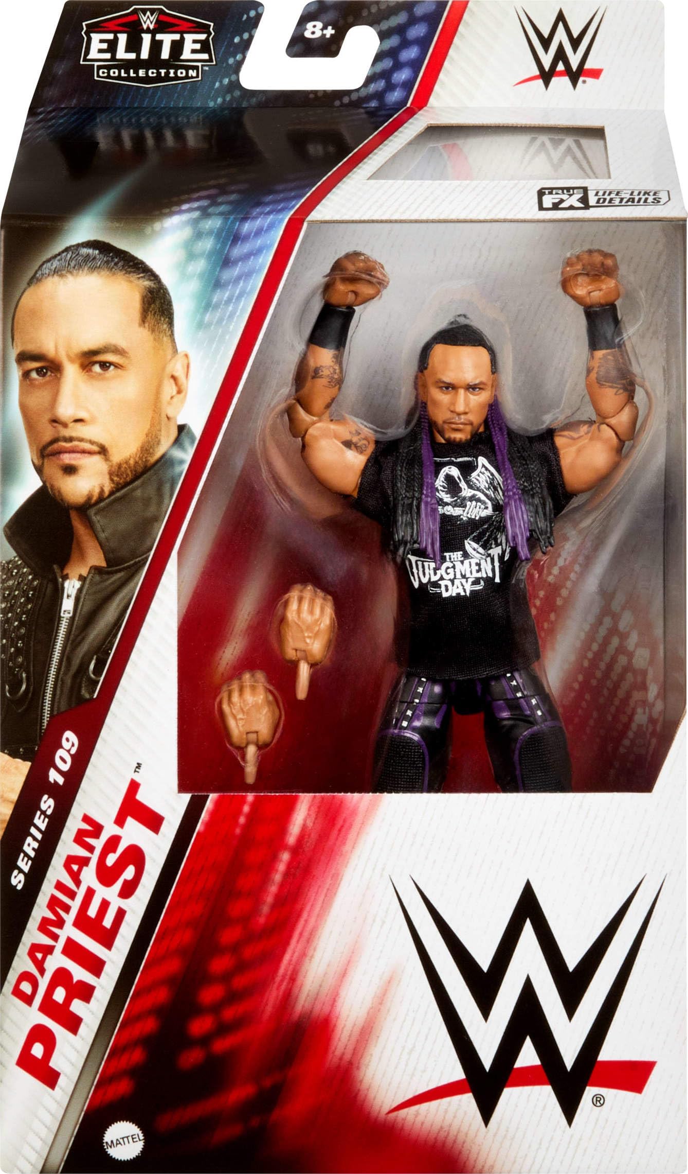 Mattel WWE Elite Damian Priest 6-Inch Figure – Series 109, 25 Articulation Points
