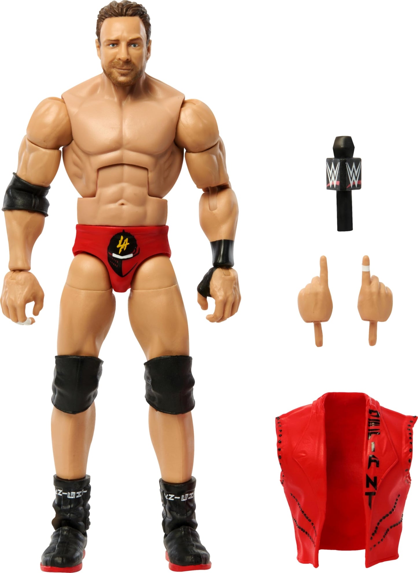 Mattel WWE Elite Collection LA Knight Figure – 6-Inch Collectible, 25 Points of Articulation, Swappable Hands (Series 108)