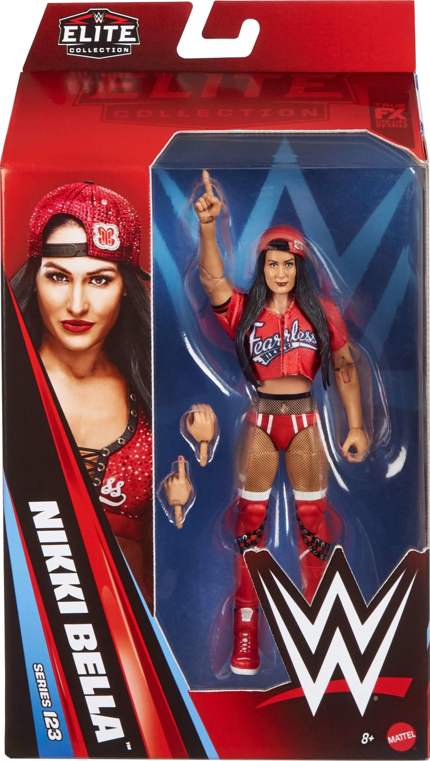 Mattel WWE Elite Nikki Bella Action Figure – 6-Inch, 25 Points of Articulation, Swappable Hands | Series #123