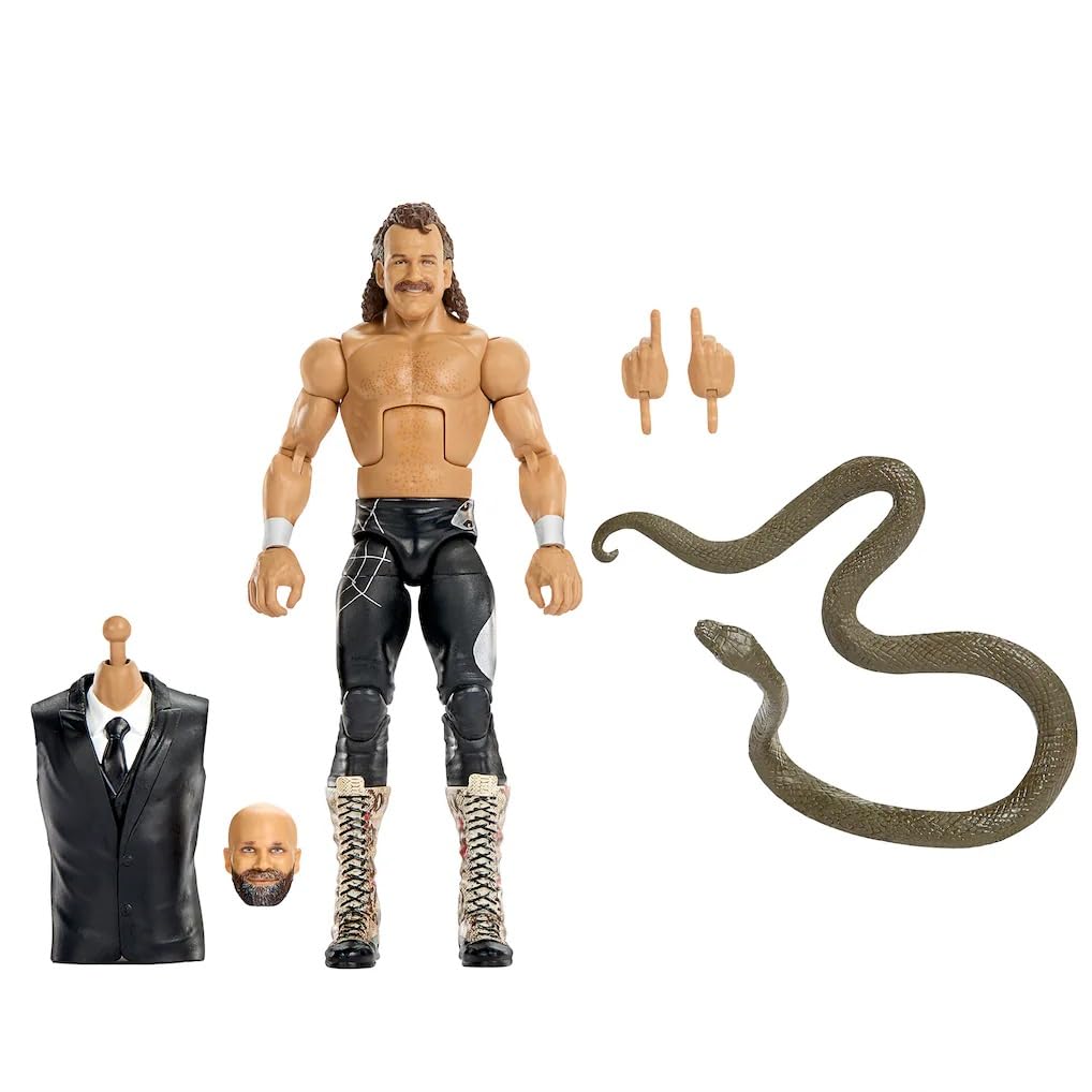 Mattel WWE Elite Premium Live Event Jake Roberts Set — WrestleMania Build-A-Figure