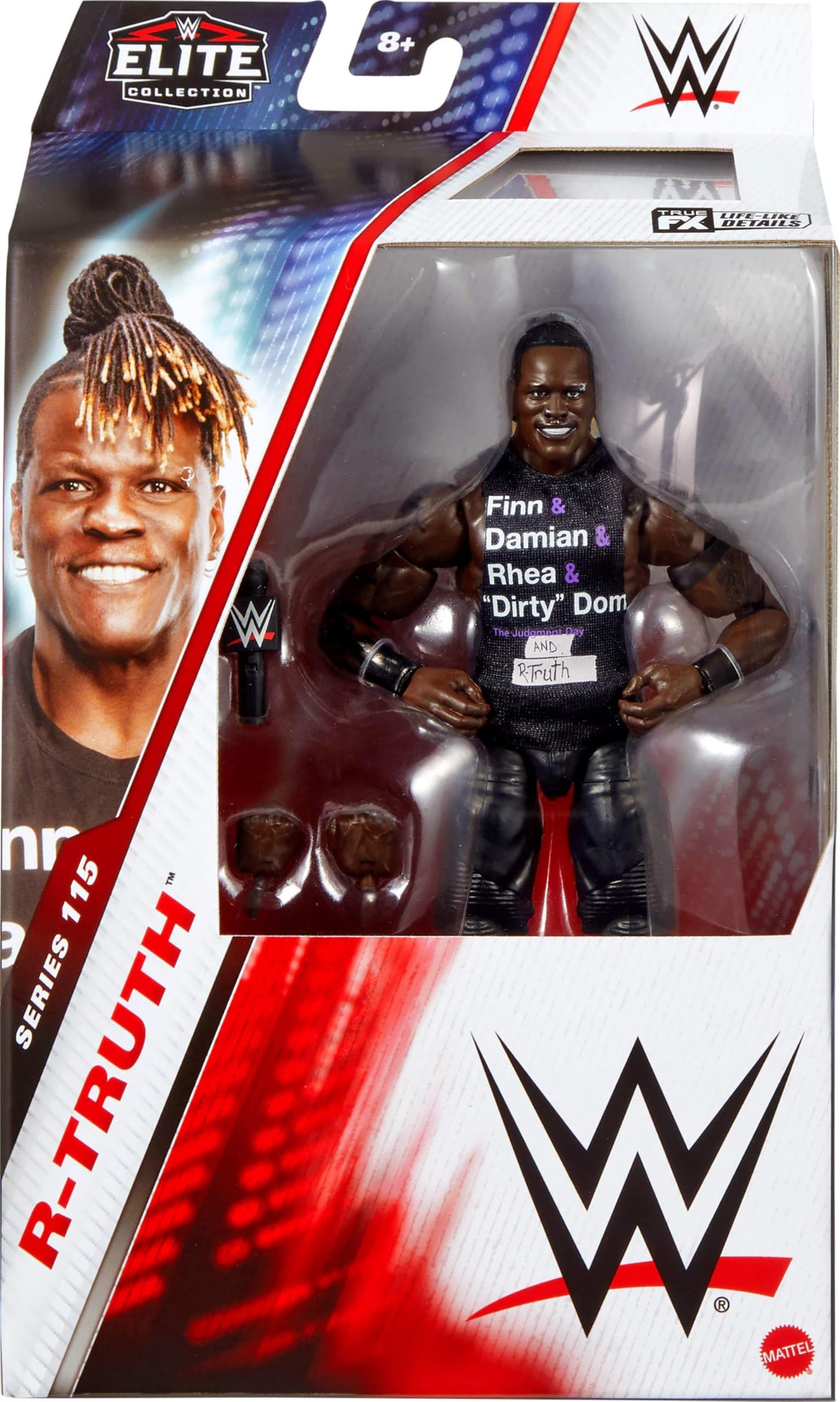 Mattel WWE Elite Series 115 R-Truth – 6-Inch Action Figure with 25 Points of Articulation