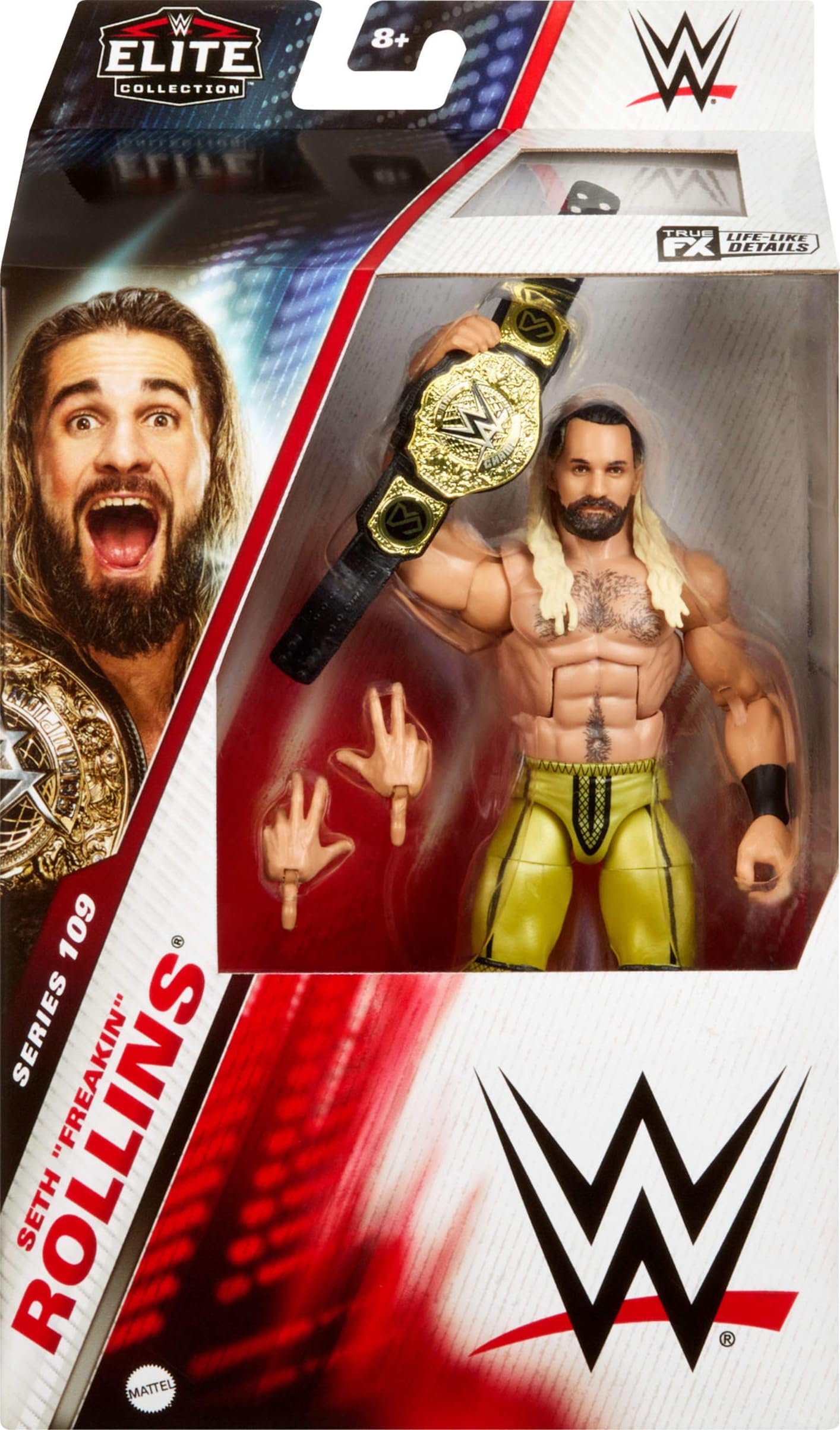 Mattel WWE Elite Series 109 Seth Rollins Action Figure – 6-Inch, 25 Points of Articulation