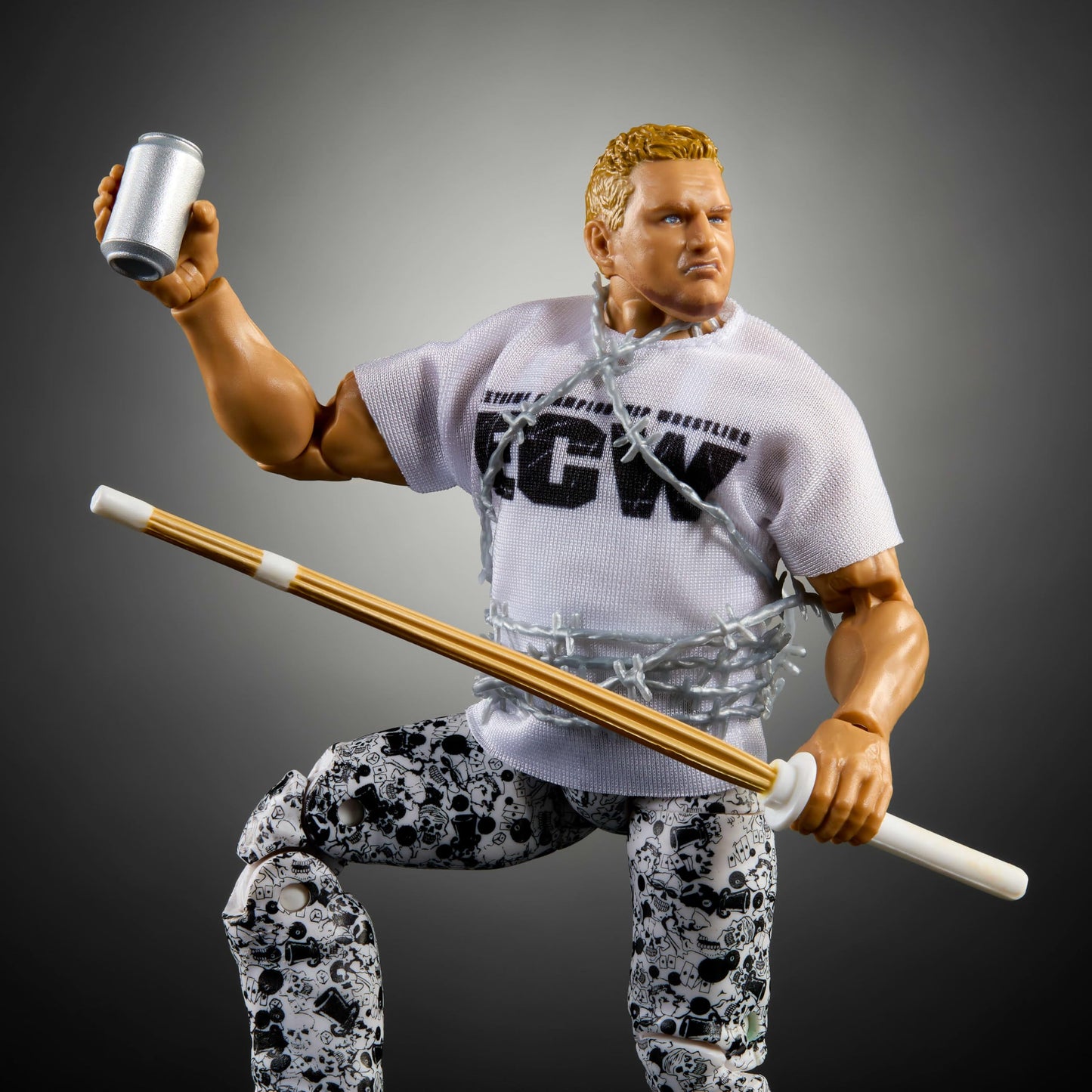 Mattel WWE Elite The Sandman Figure – 6-Inch, 25-Point Articulation, TrueFX Details & Swappable Hands