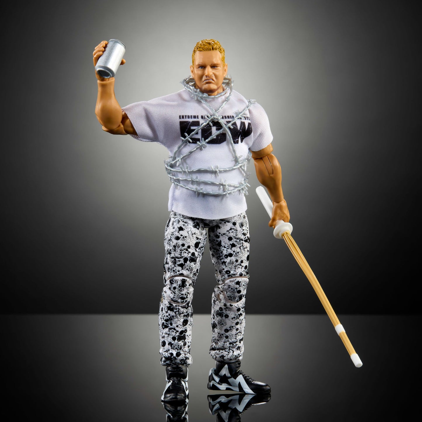 Mattel WWE Elite The Sandman Figure – 6-Inch, 25-Point Articulation, TrueFX Details & Swappable Hands