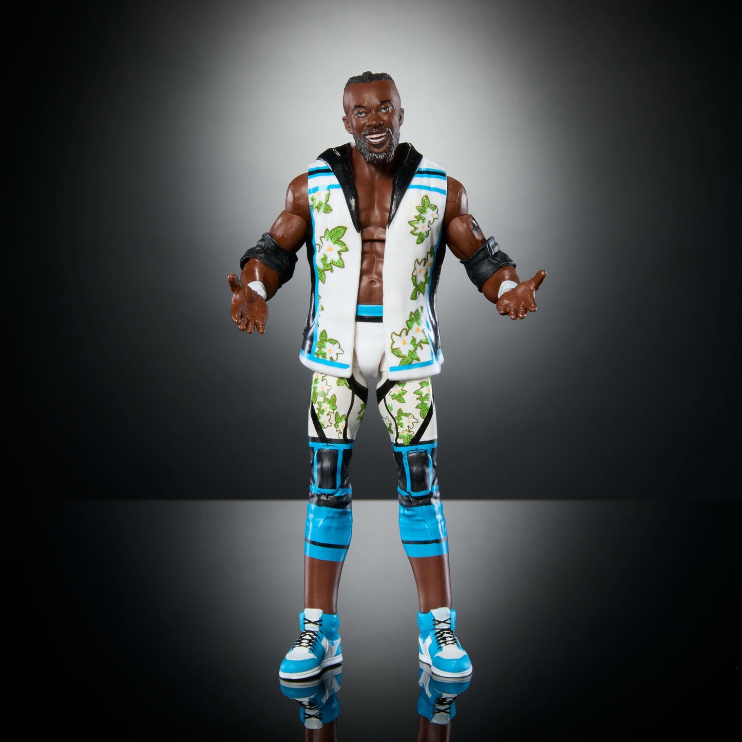 Mattel WWE Elite Series 113 Kofi Kingston Figure – 6-Inch, 25 Points of Articulation & Swappable Hands
