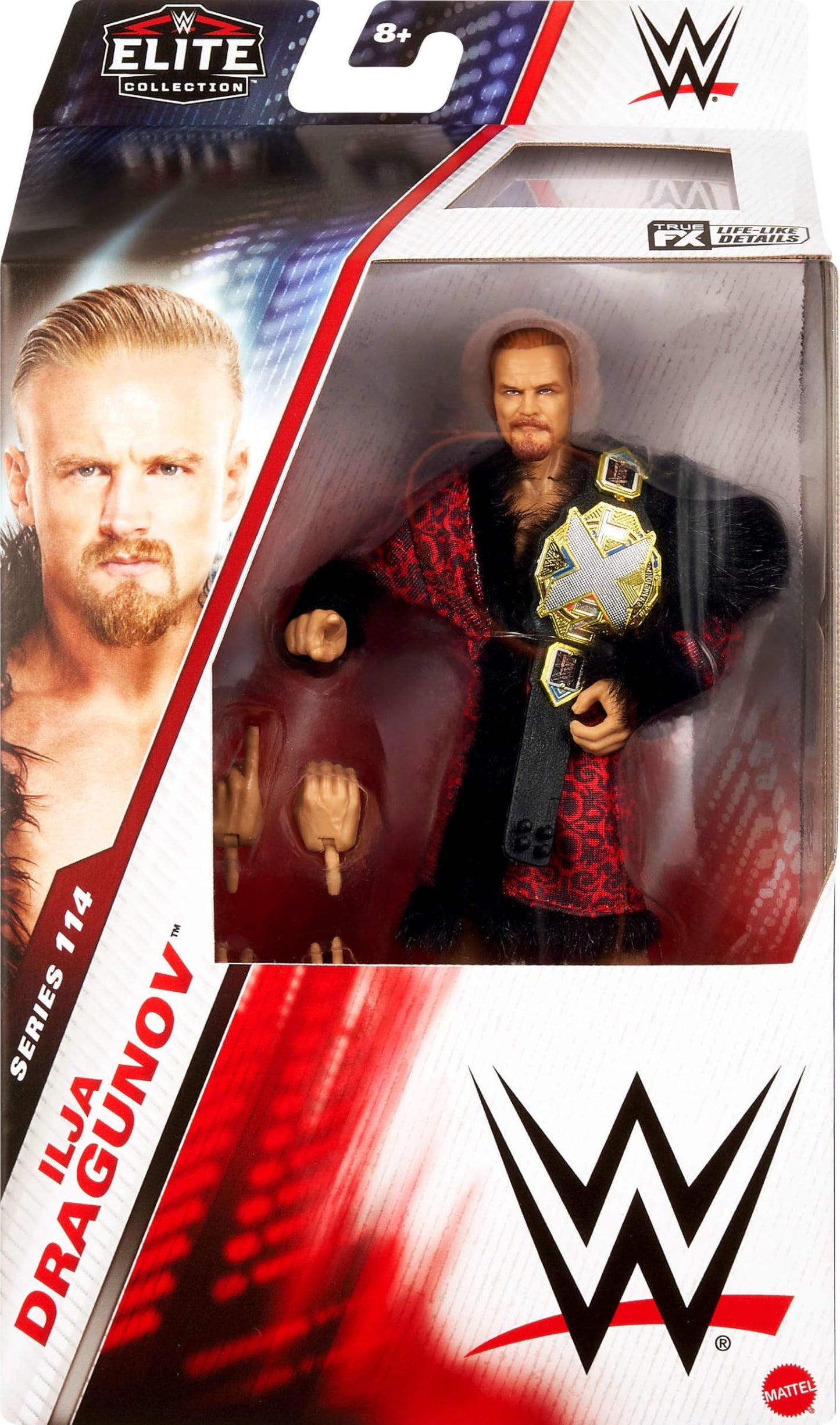 Mattel WWE Elite Series #114 Ilja Dragunov Action Figure – 6-Inch with 25 Articulation Points
