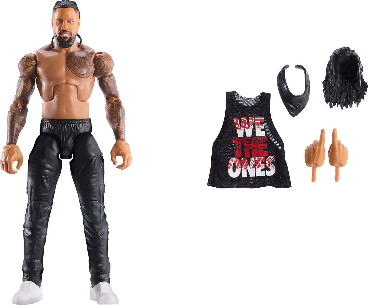 Mattel WWE Elite Series 114 Jimmy Uso Figure – 6-Inch, 25-Point Articulation, Swappable Hands