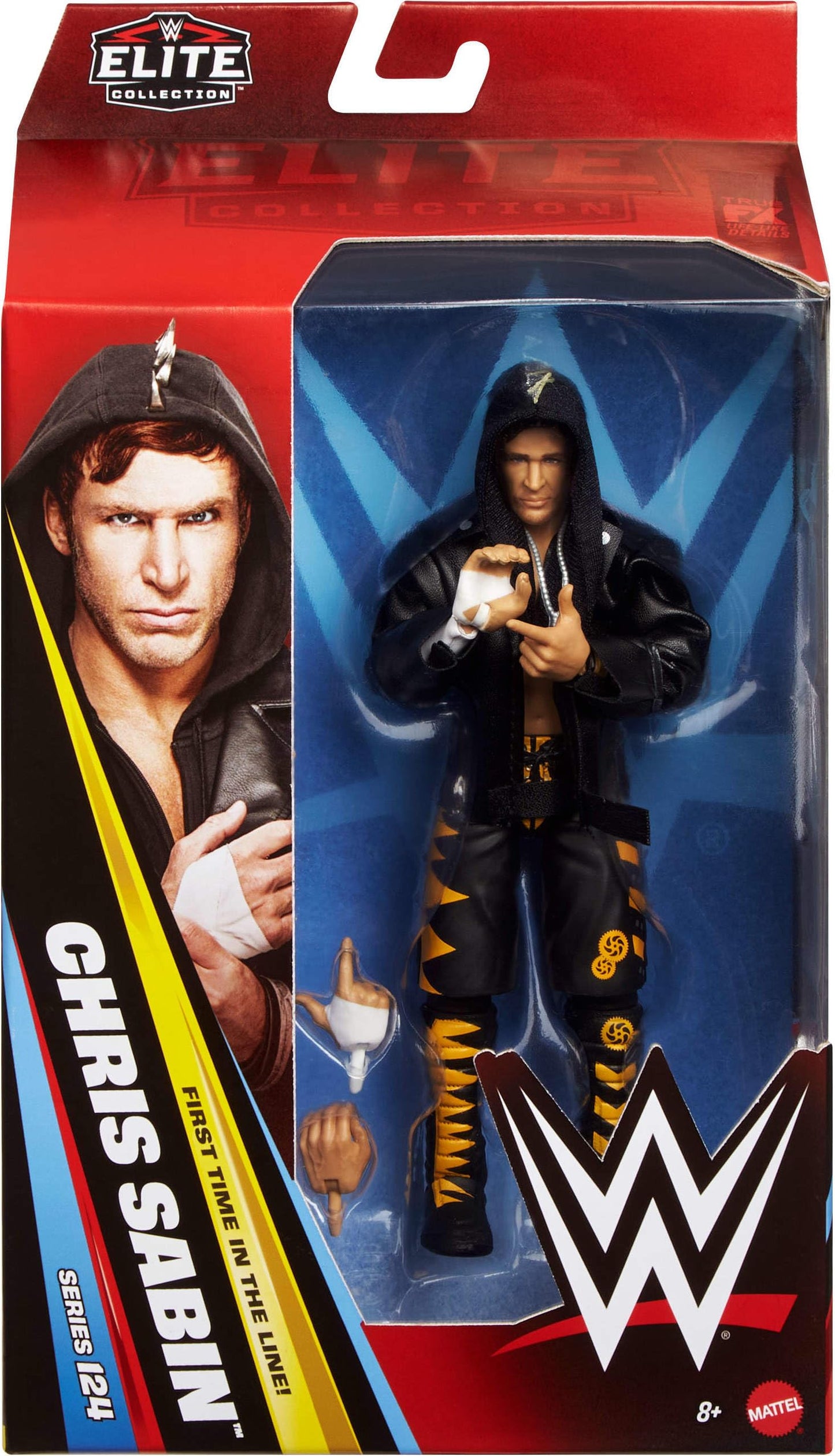 Mattel WWE Elite Chris Sabin Figure – 6-Inch Collectible, Series 124, 25 Points of Articulation & Swappable Hands