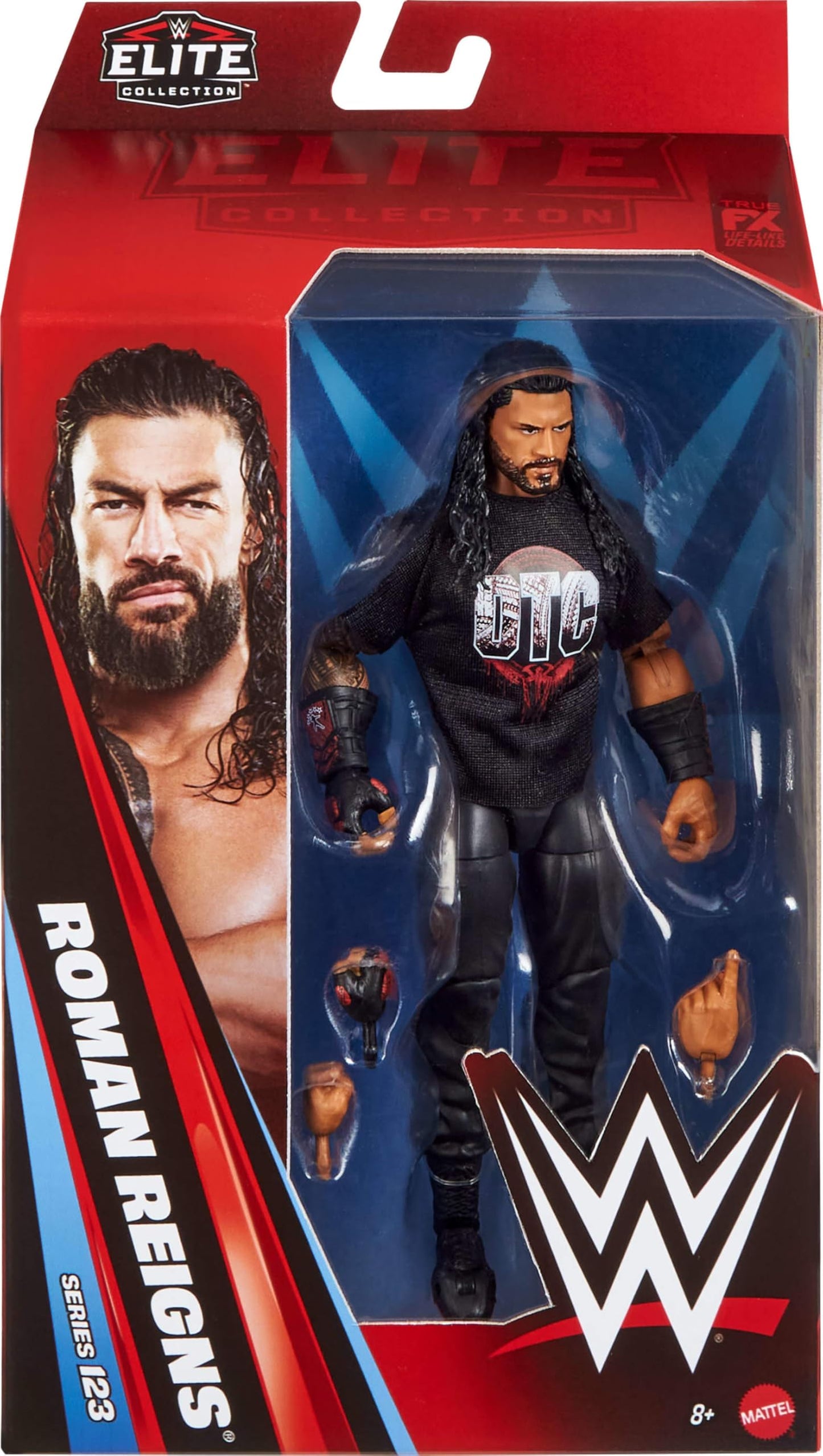 Mattel WWE Elite Series 123 Roman Reigns 6-Inch Action Figure – 25 Points of Articulation