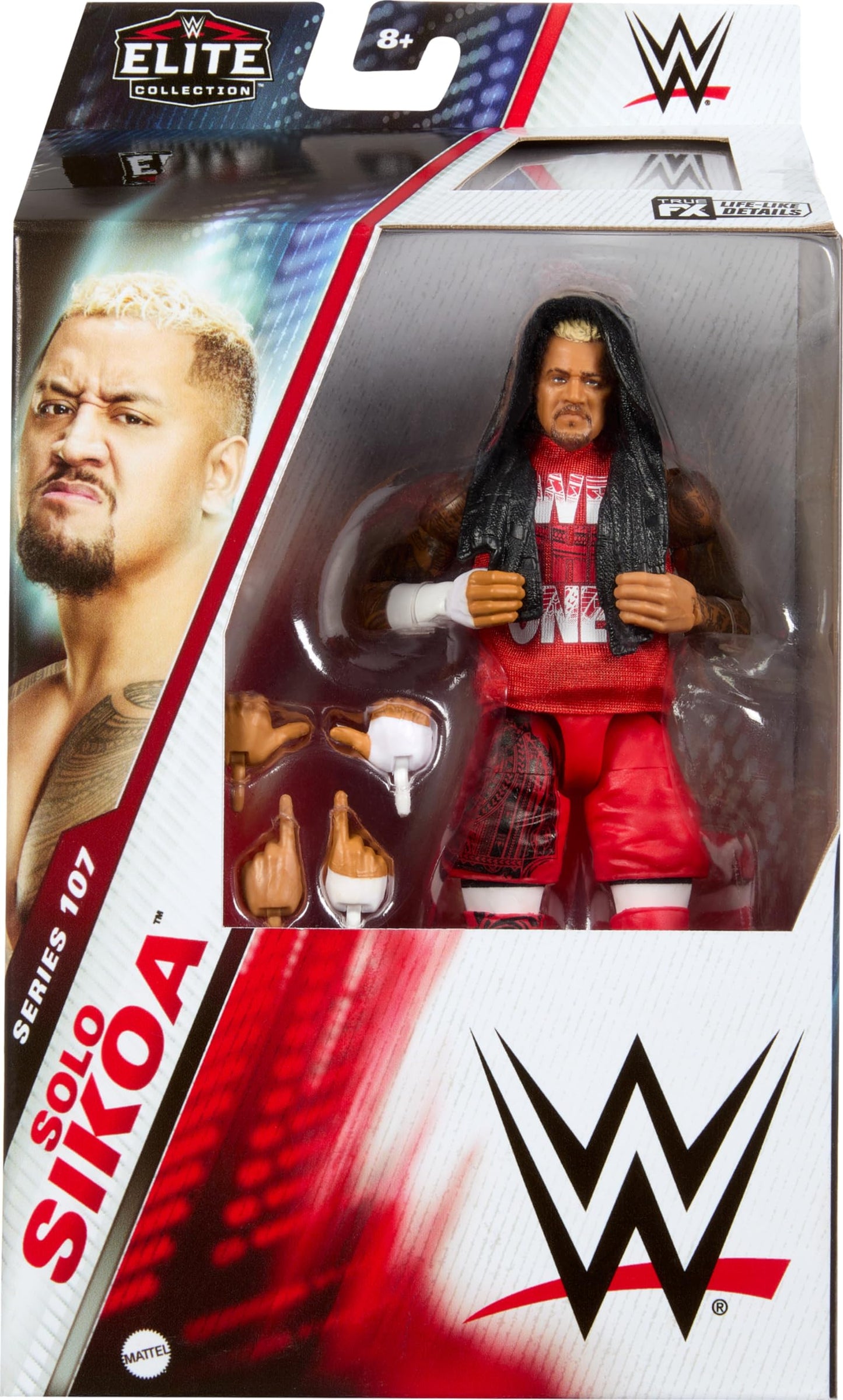 Mattel WWE Elite Solo Sikoa Figure — 6-Inch Collectible with 25 Articulation Points