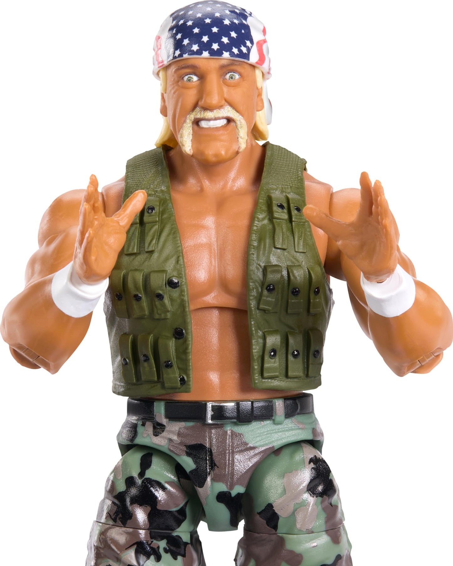 Mattel WWE Elite SummerSlam Hulk Hogan with Accessories & Mr. Perfect BAF Parts | 6-Inch Action Figure