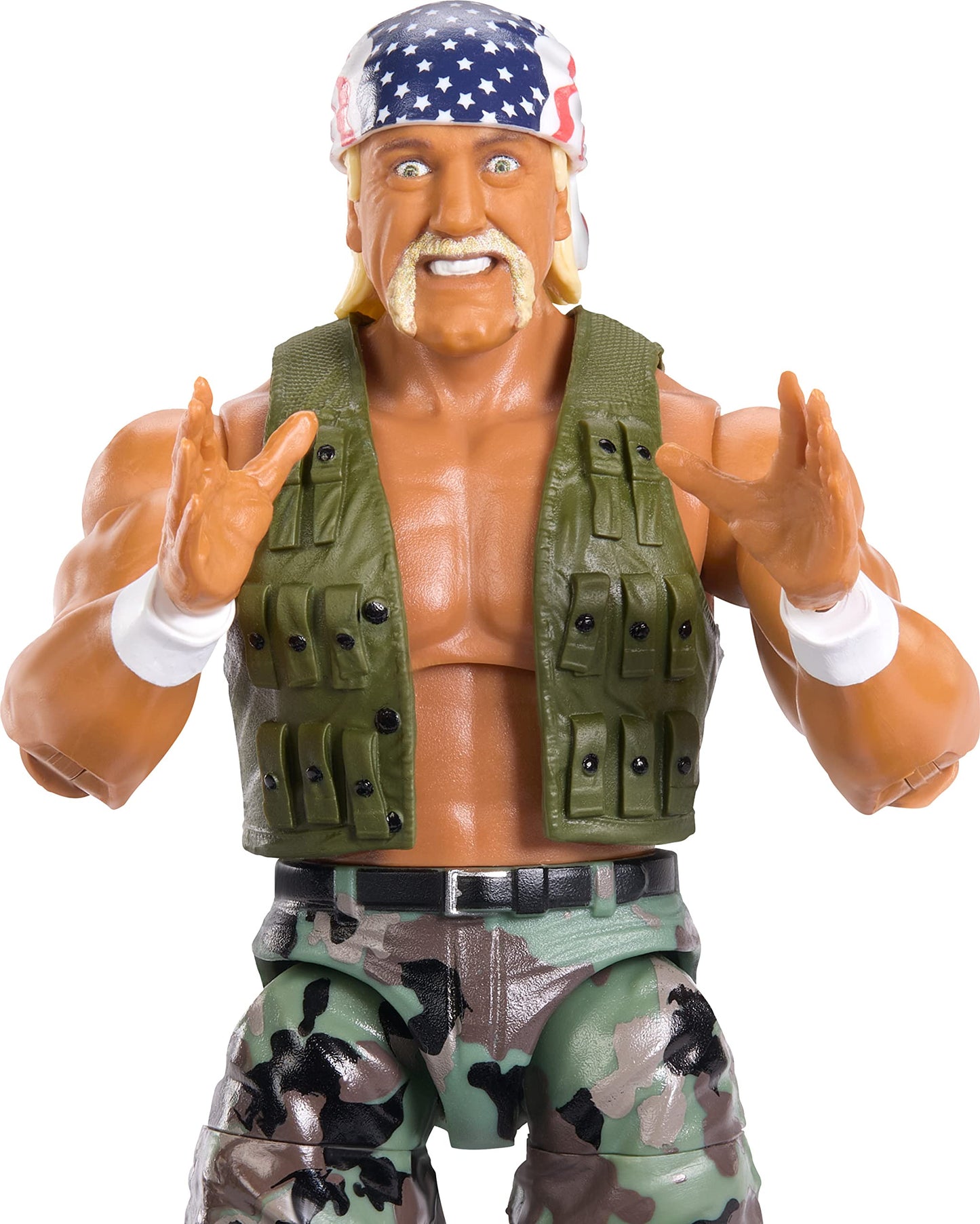 Mattel WWE Elite SummerSlam Hulk Hogan with Accessories & Mr. Perfect BAF Parts | 6-Inch Action Figure