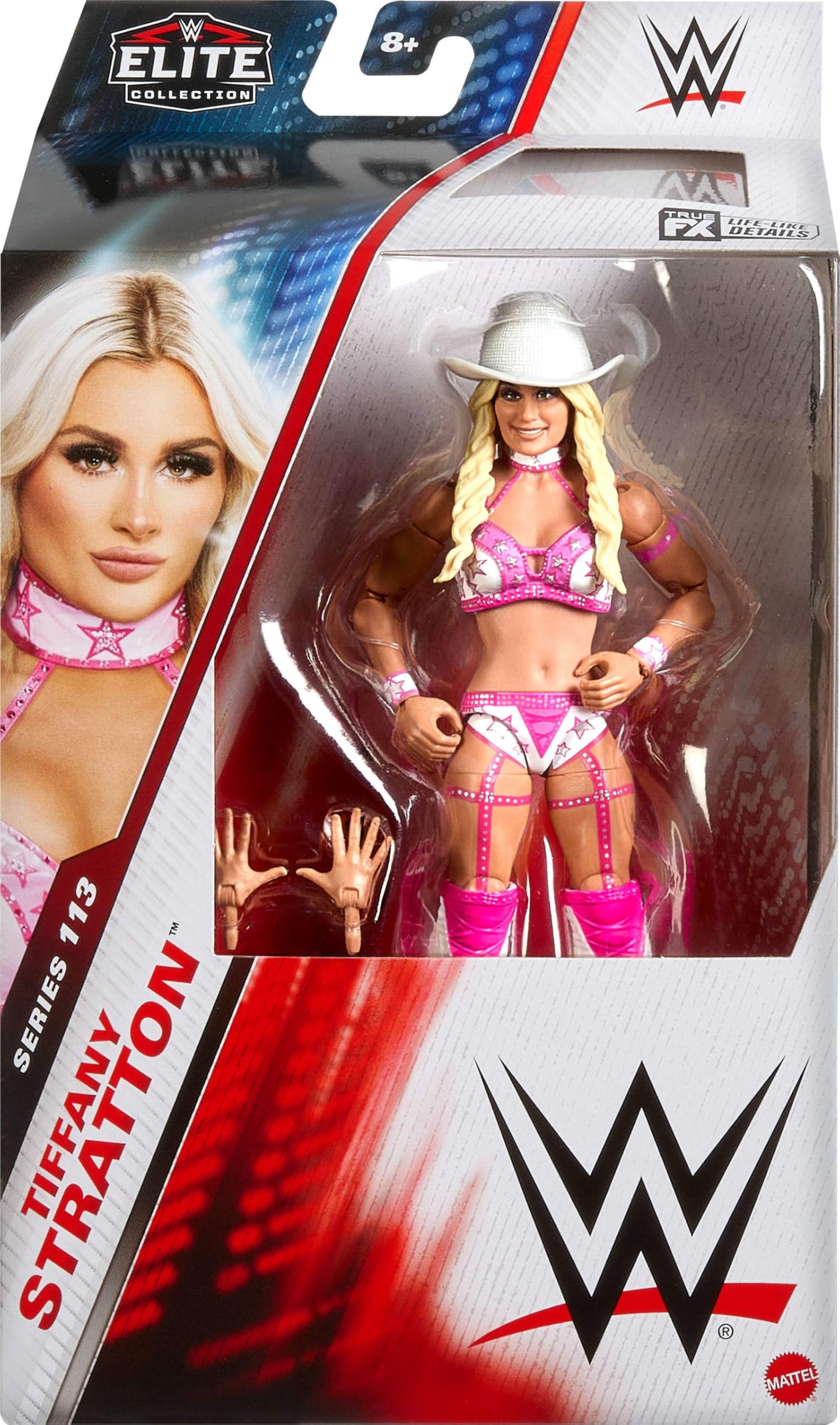Mattel WWE Elite Tiffany Stratton 6-Inch Figure – 25 Articulation Points & Swappable Hands (Series #113)