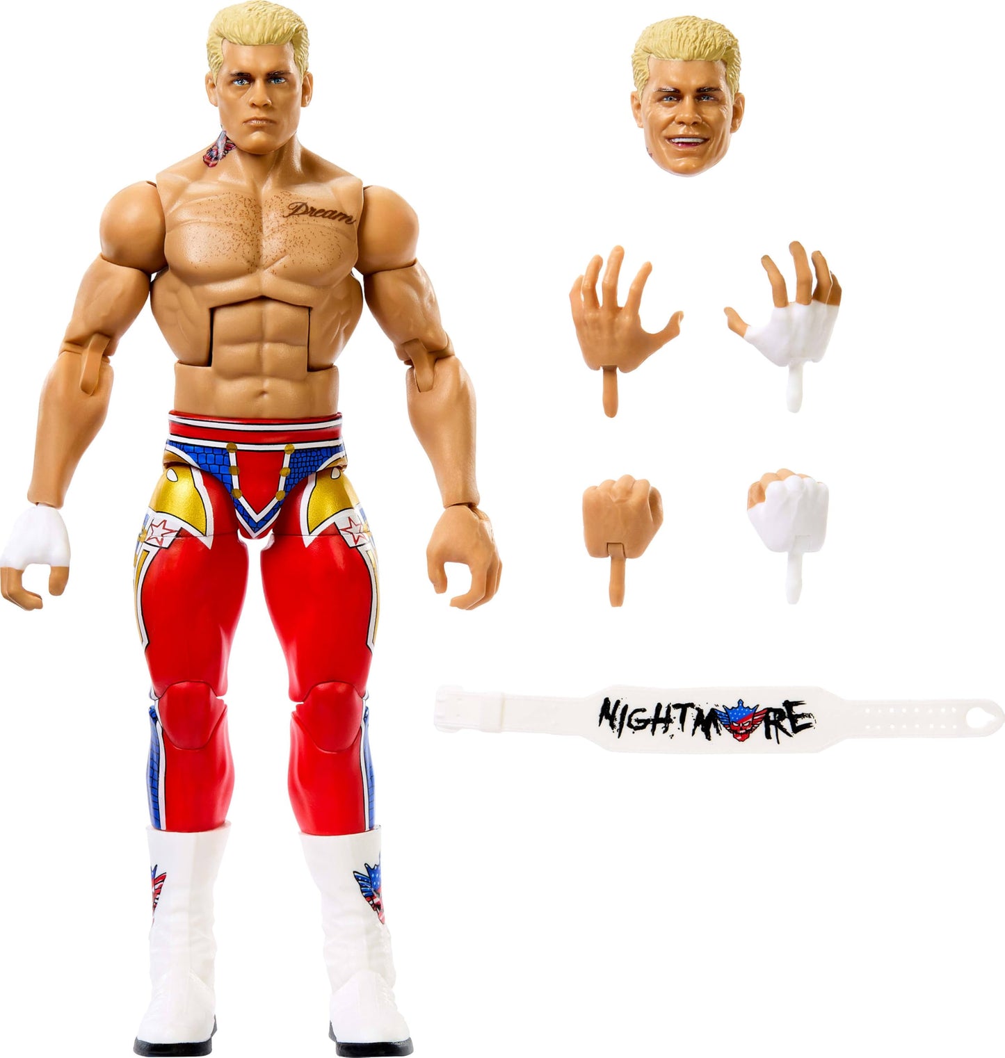 Mattel WWE Elite Top Picks Cody Rhodes Figure – 6-Inch with Swappable Hands & Ring Gear