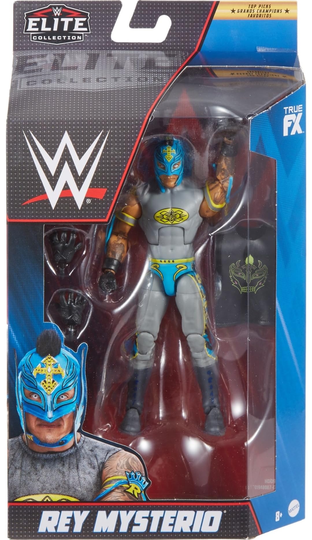 Mattel WWE Elite Collection Top Picks: Rey Mysterio 6-Inch Action Figure & Accessories Set
