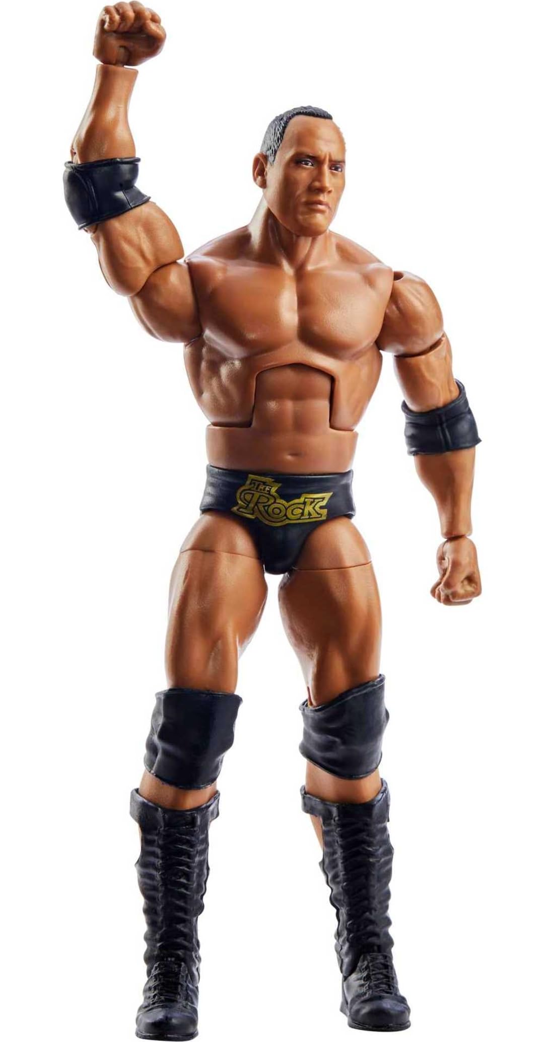 Mattel WWE The Rock WrestleMania Elite 6-Inch Figure with Accessory & Mean Gene Okerlund BAF Parts