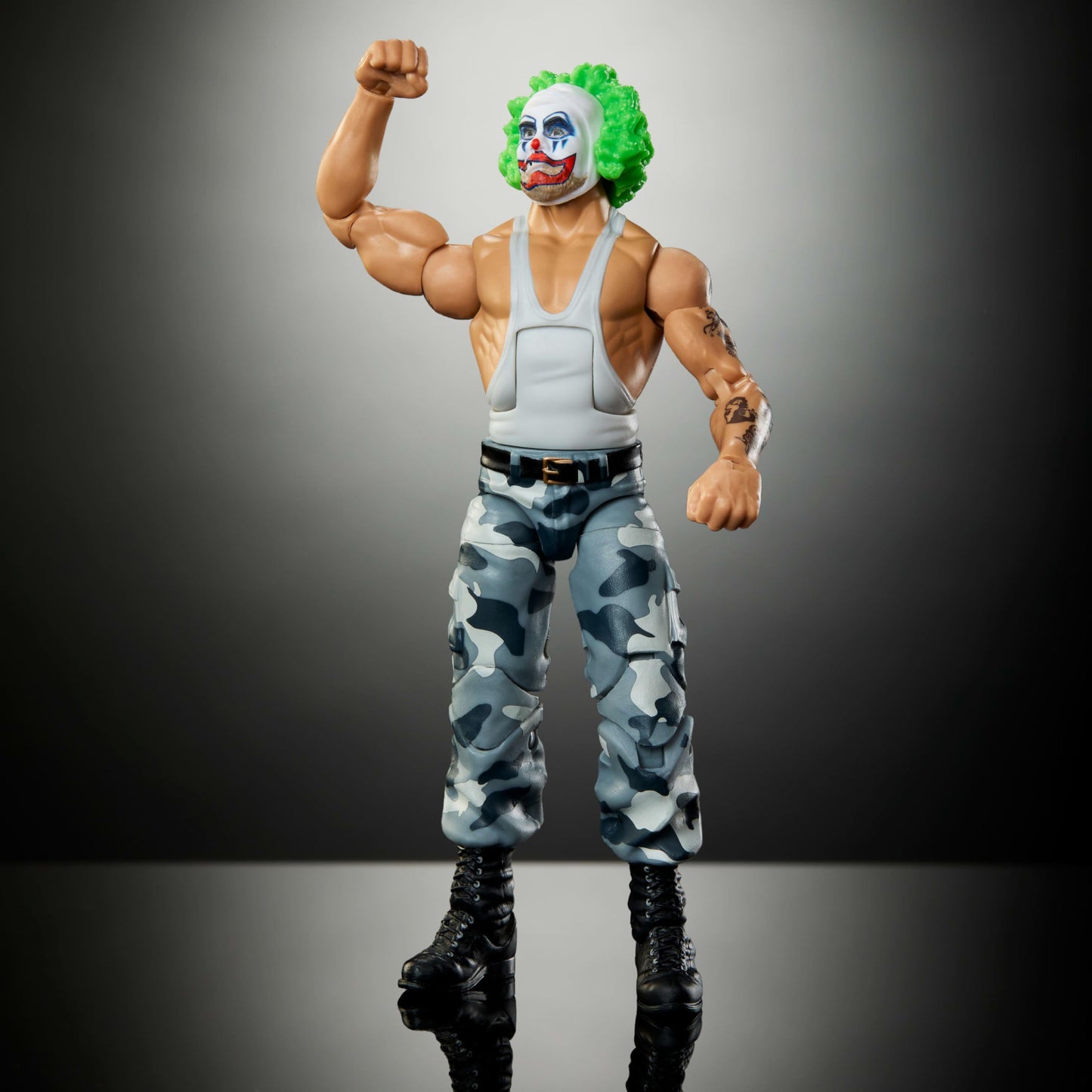Mattel WWE Elite Collection Premium Live Event Luke Bushwhacker Action Figure + Build-A-Figure