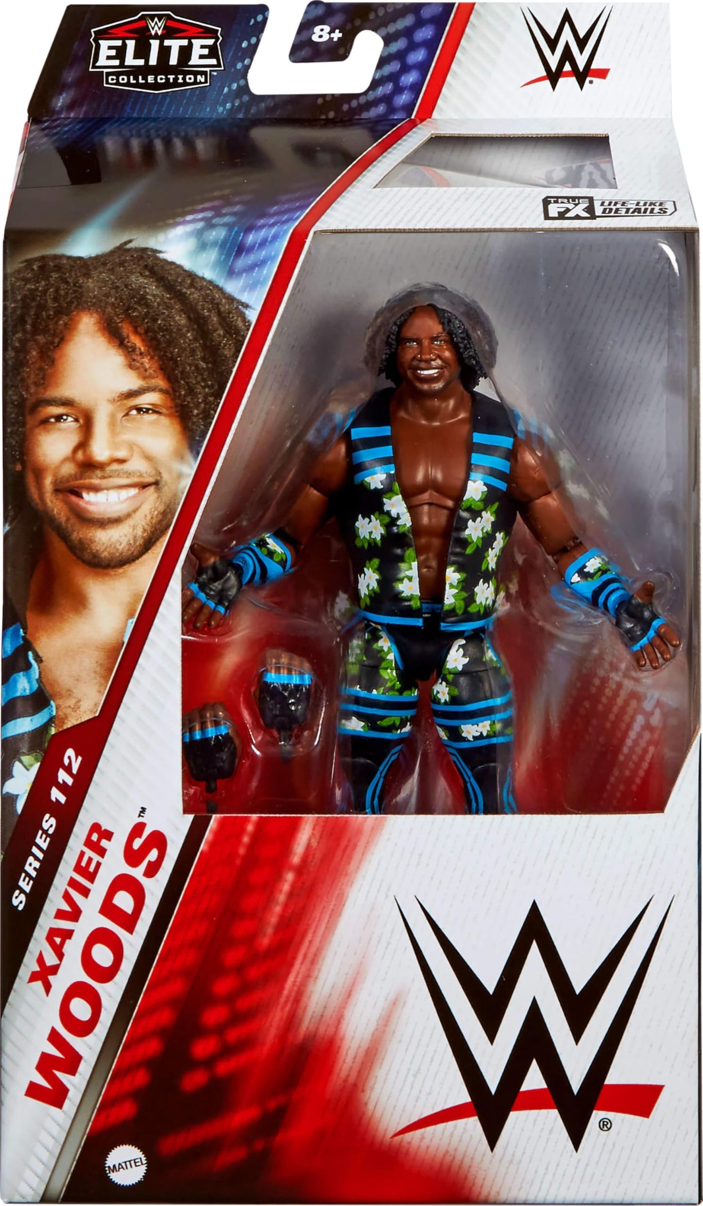 Mattel WWE Elite Xavier Woods Figure – 6-Inch, 25 Articulation Points