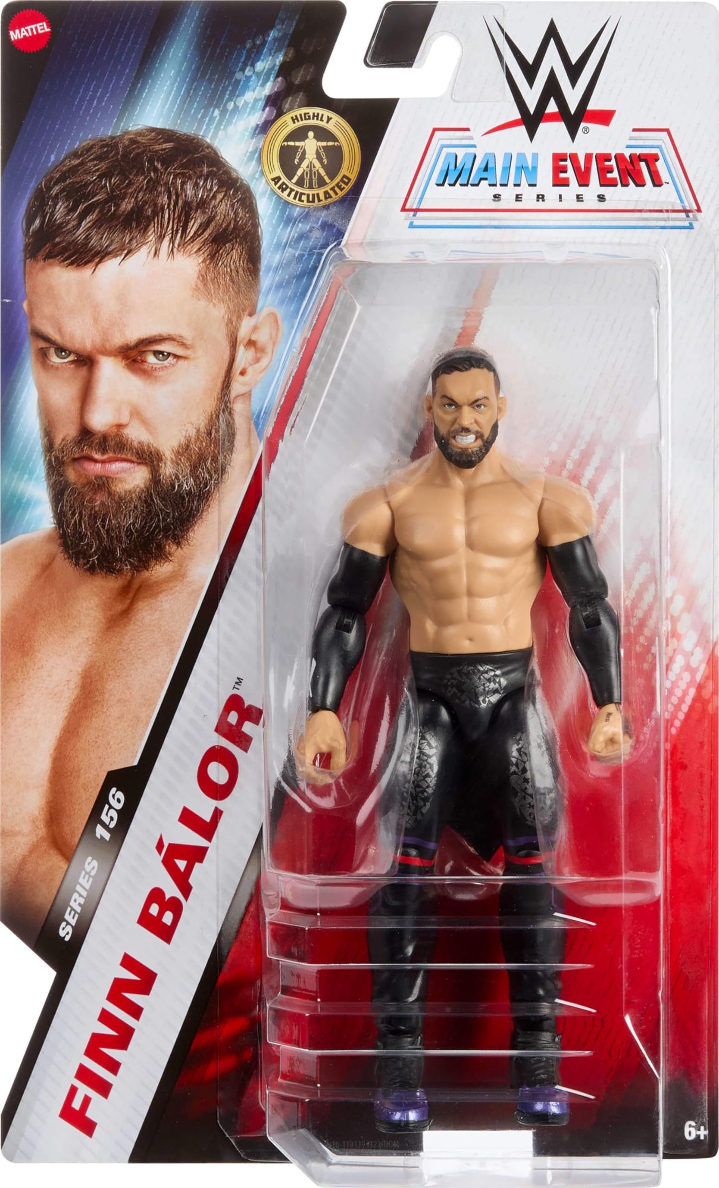 Mattel WWE Finn Balor Action Figure – Main Event Series #156, 6-Inch Collectible with 14 Points of Articulation