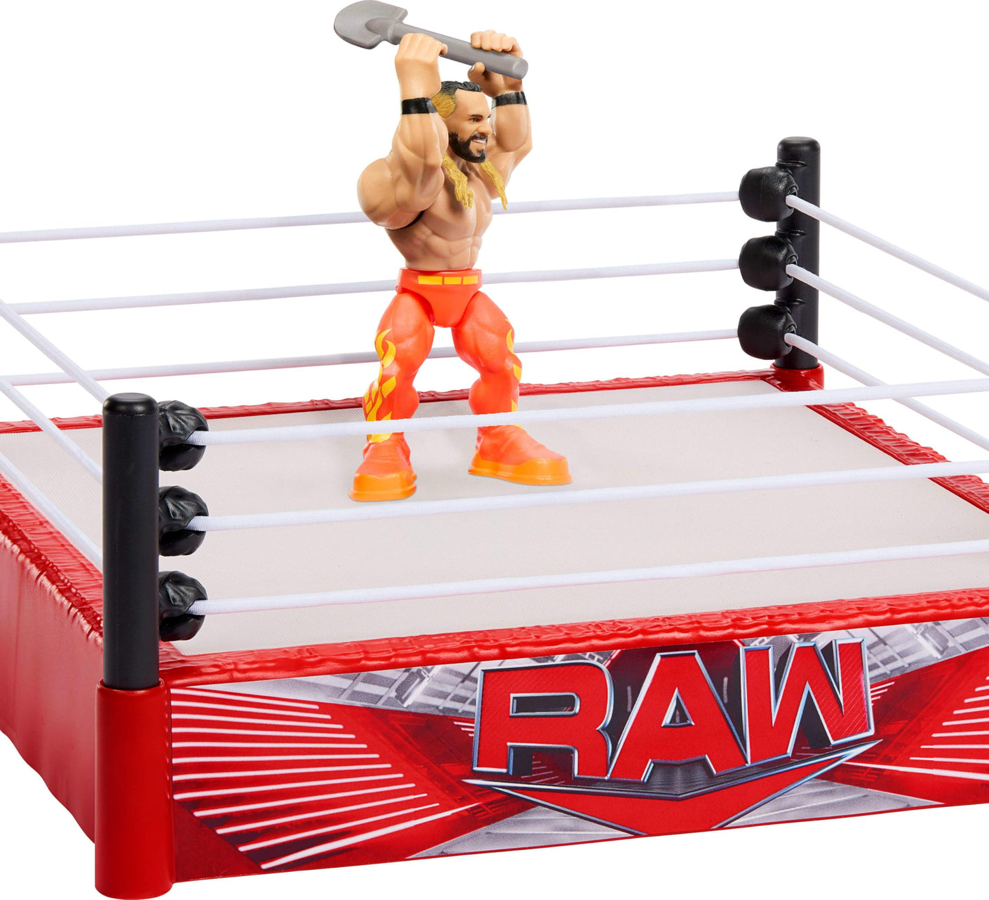 Mattel WWE Knuckle Crunchers Rebound Ring Playset with Seth Rollins Figure