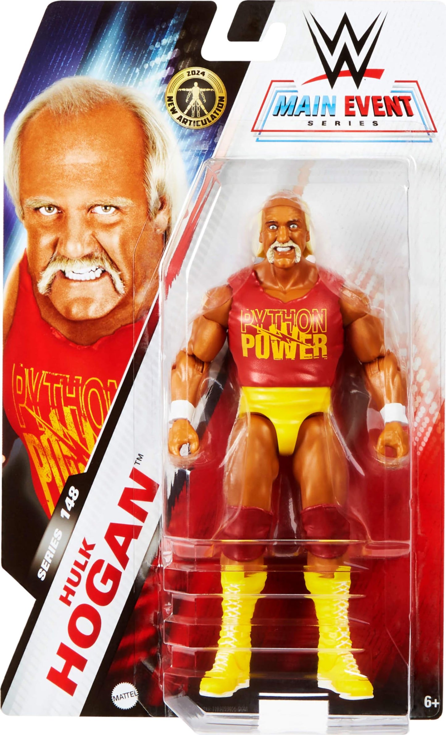 Mattel WWE Action Figure: 6-Inch Hulk Hogan with 10 Articulation Points