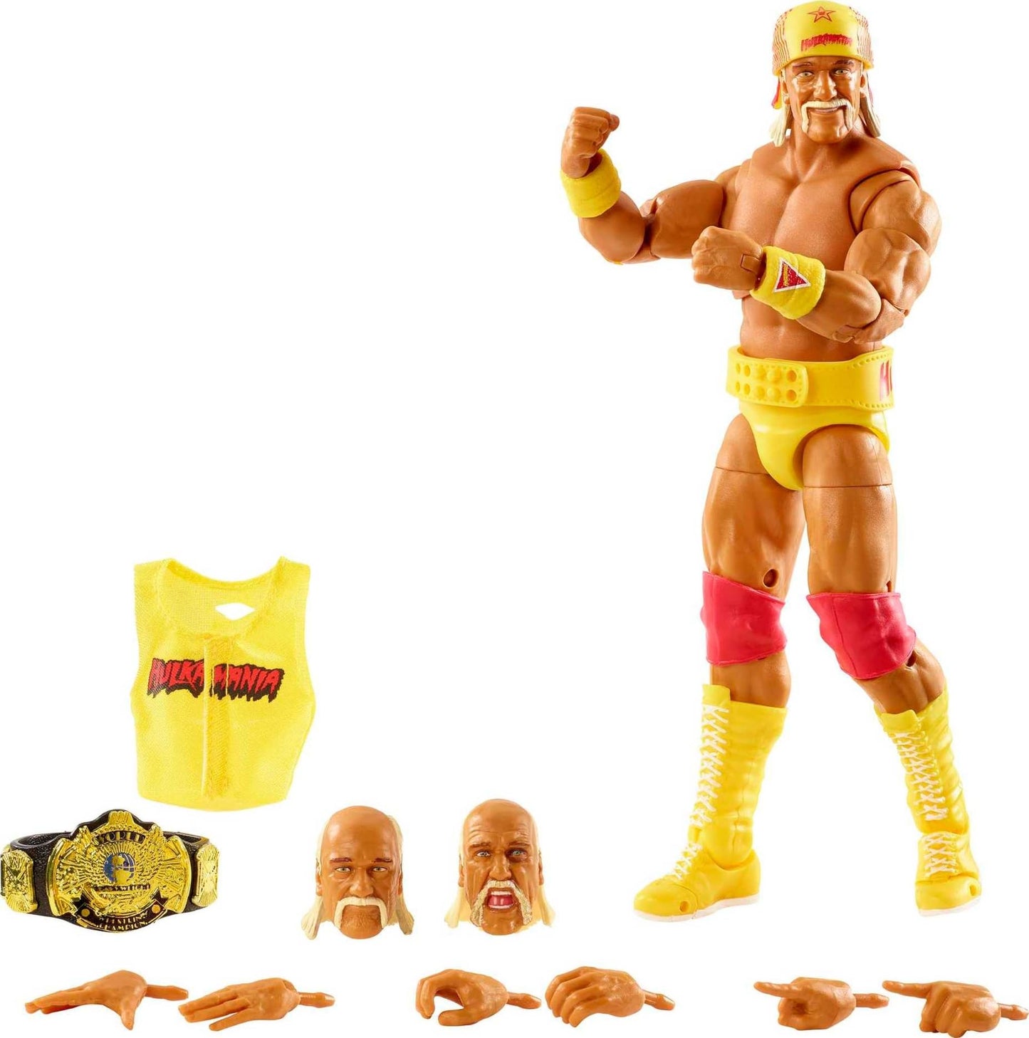 Mattel WWE Hulk Hogan Ultimate Edition Fan TakeOver Action Figure – 6-Inch, 30+ Points of Articulation, TrueFX Detail