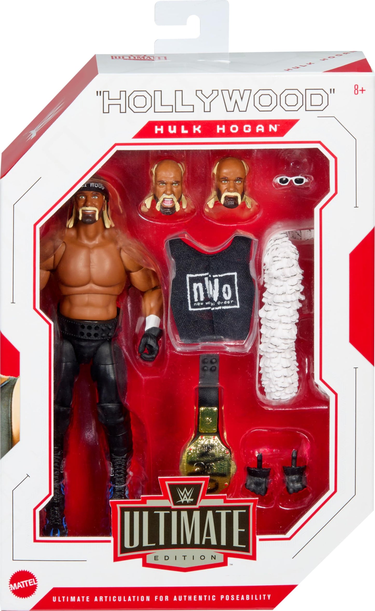 Mattel WWE Ultimate Edition Hulk Hogan 6-Inch Figure | 30+ Articulation & Entrance Gear