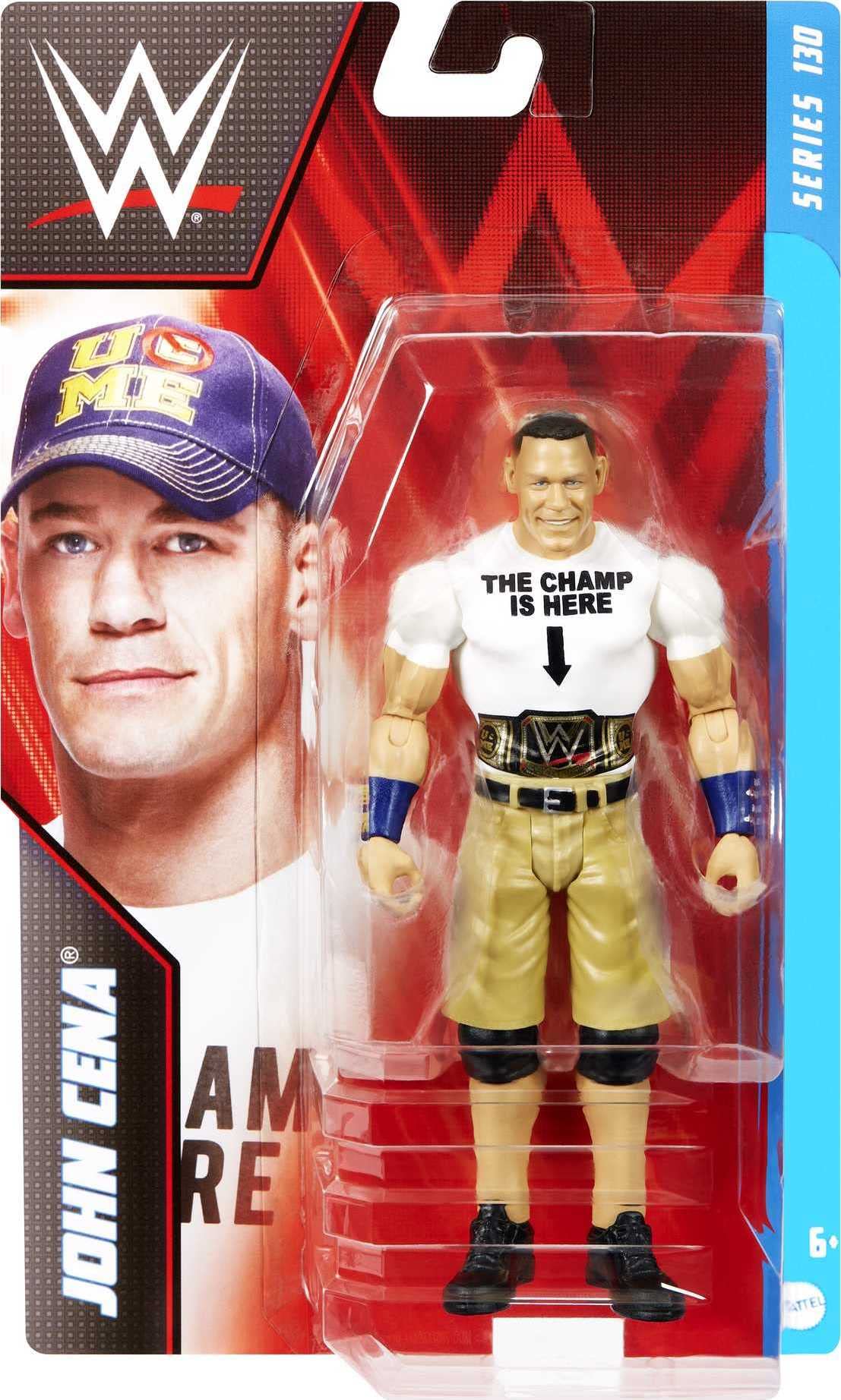 Mattel WWE John Cena 6-Inch Basic Action Figure – 10-Point Articulation