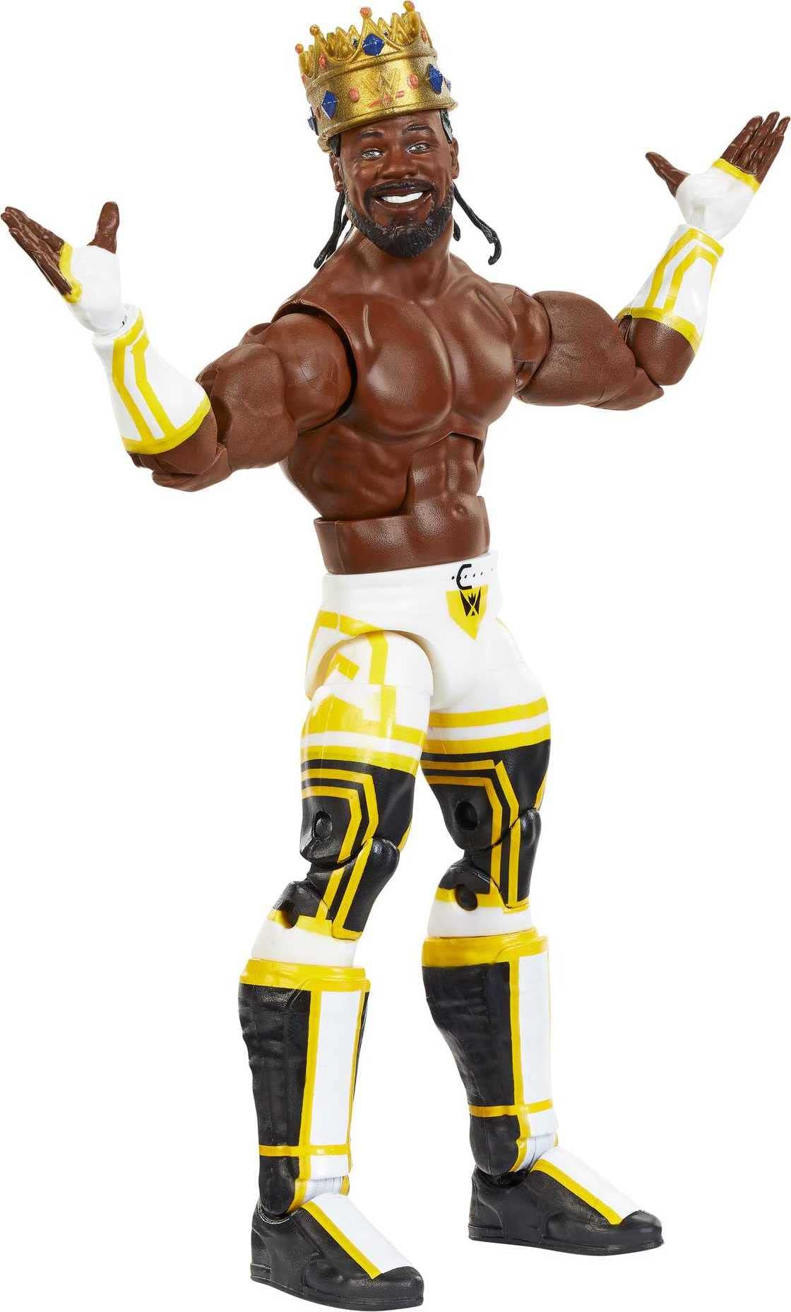 Mattel WWE King Woods Elite Collection Action Figure – Deluxe Articulation, TrueFX Detailing, 6-Inch