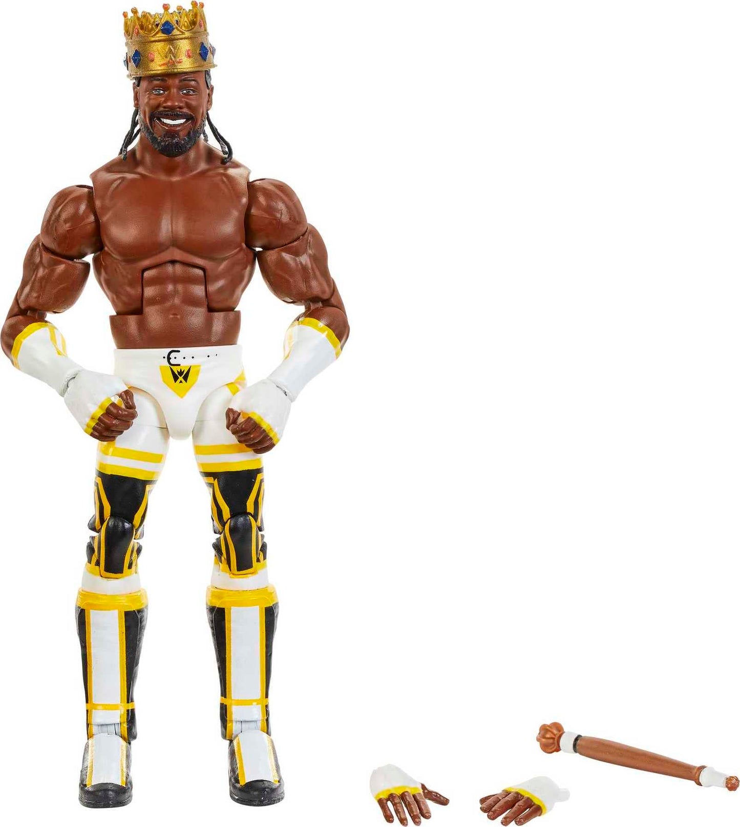 Mattel WWE King Woods Elite Collection Action Figure – Deluxe Articulation, TrueFX Detailing, 6-Inch